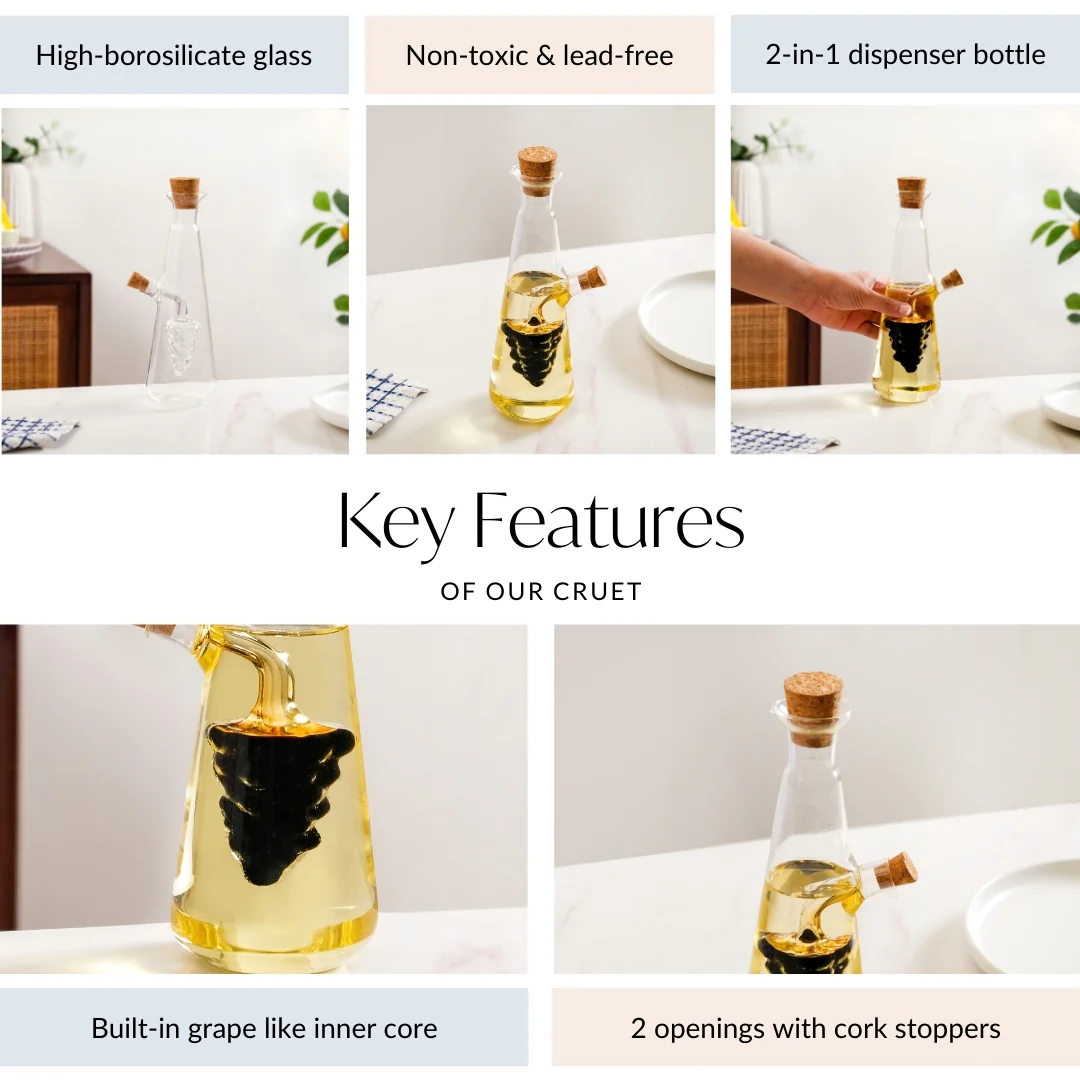 Multipurpose Cruet For Olive Oil And Balsamic Vinegar - Image 4