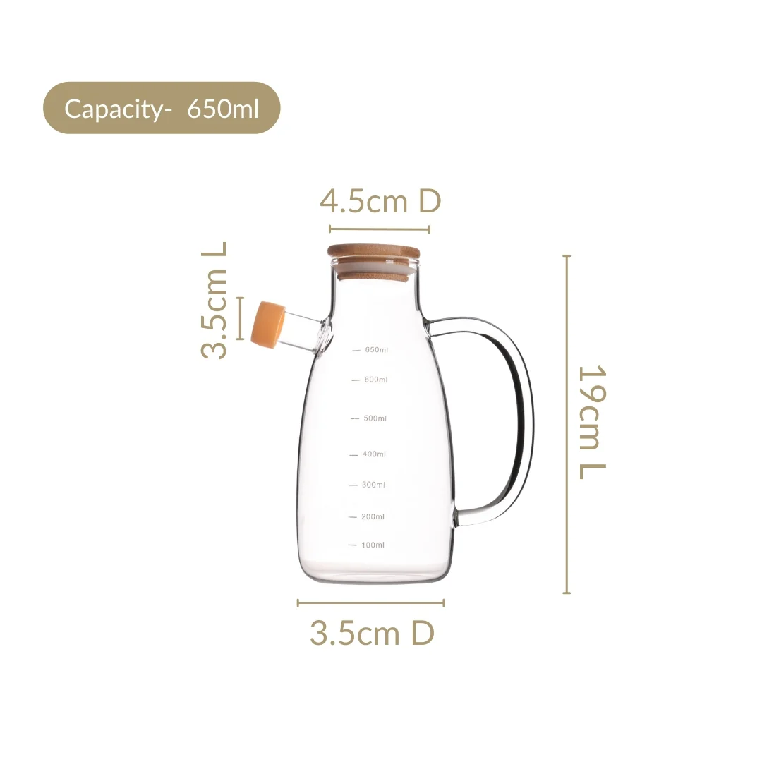 Glass Oil Dispenser 650ml - Image 4