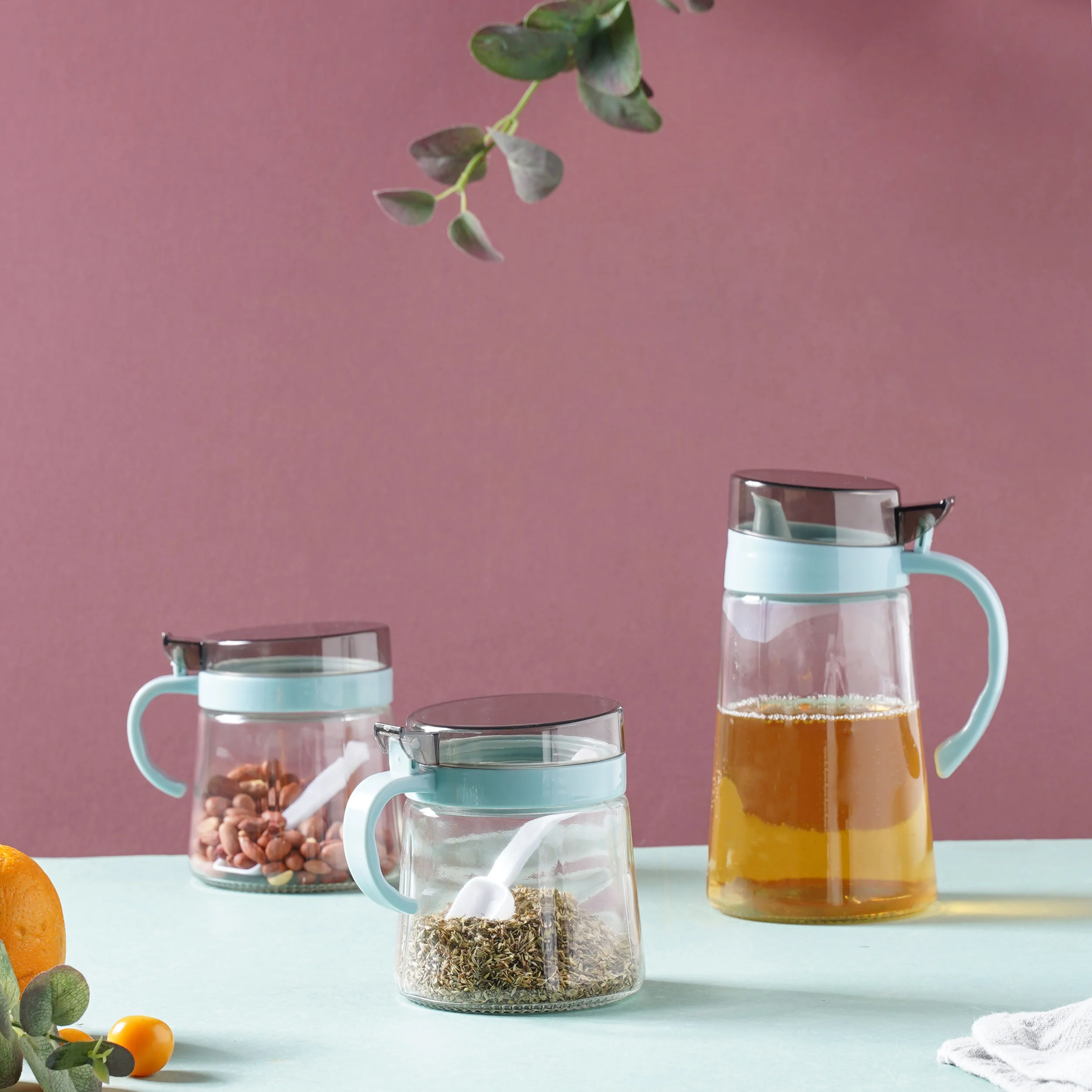 Oil Pot and Jars Set of 3 - Image 4