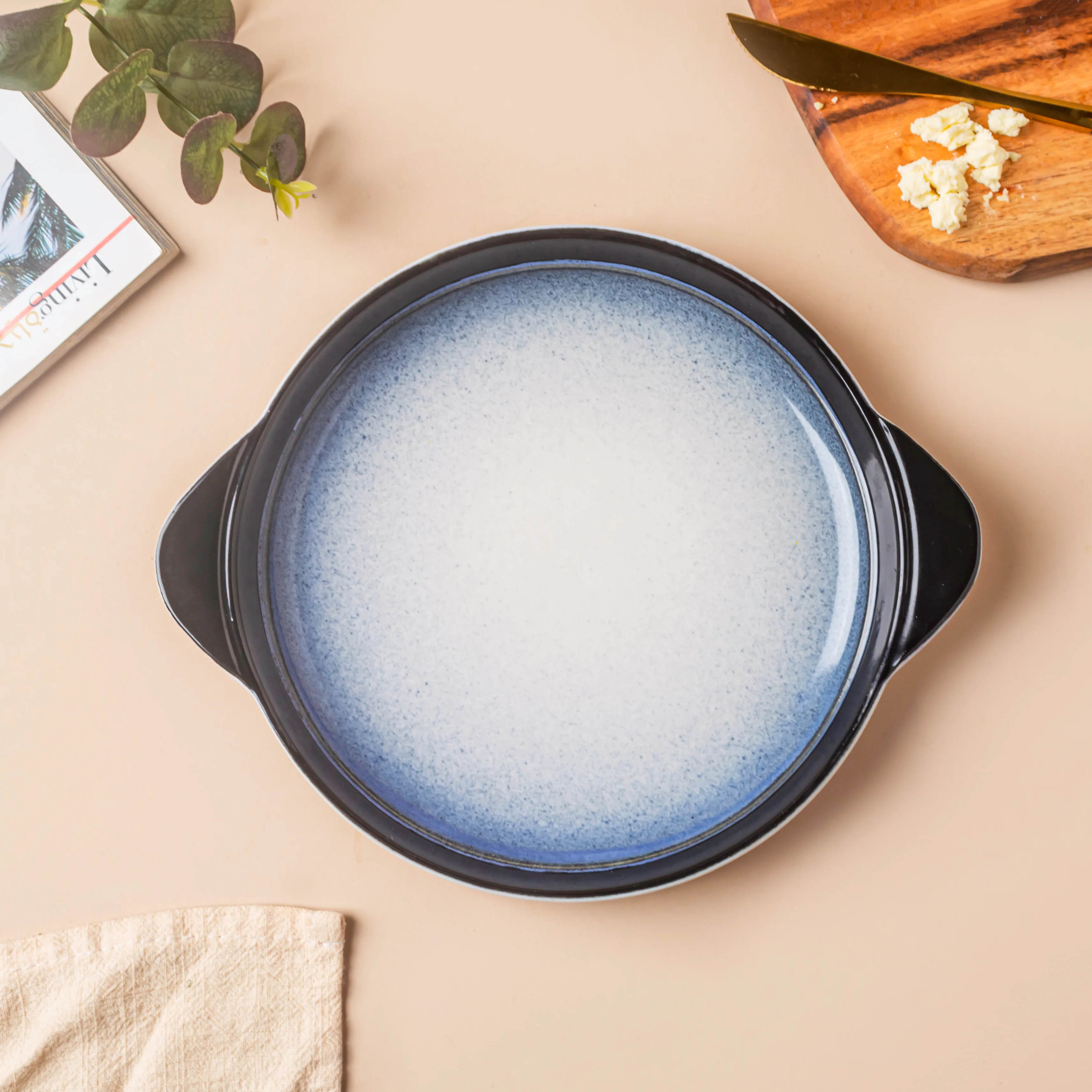 Ombre Blue and White Baking Plate 7.5 Inch - Image 5