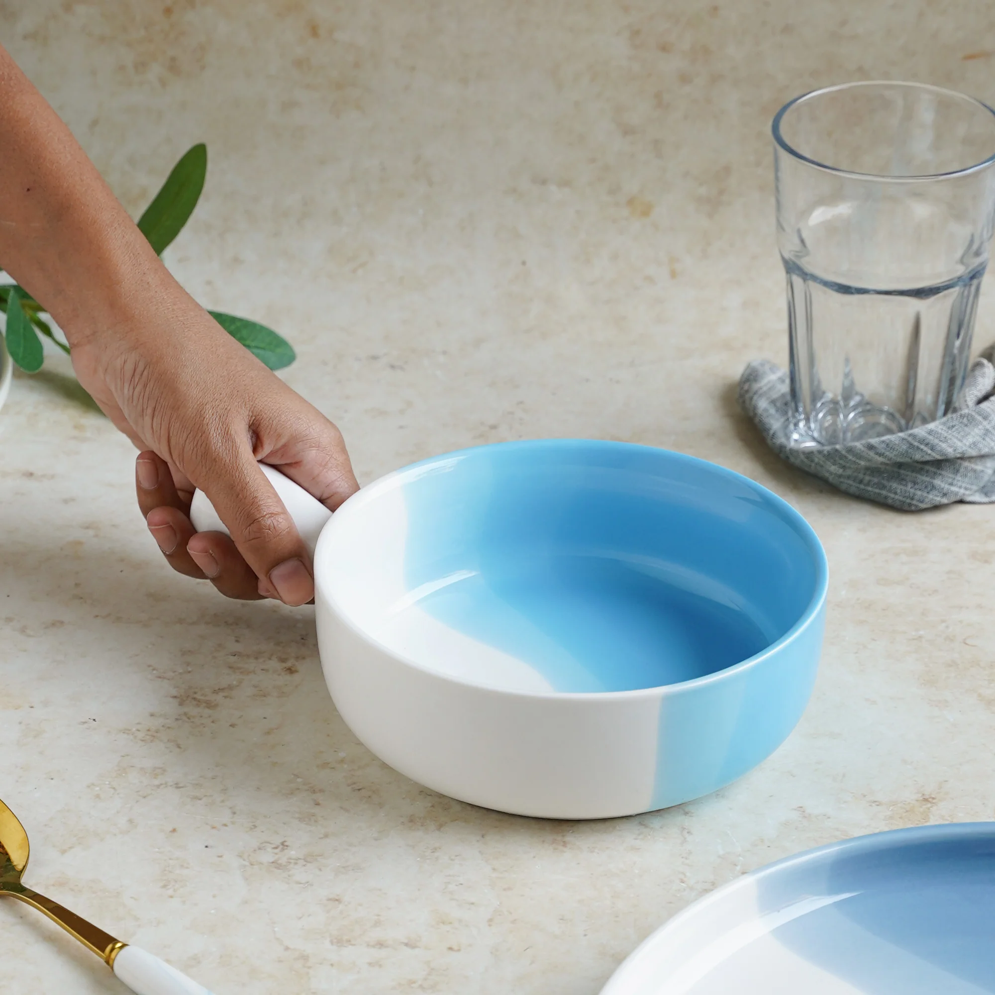 Ombre Bowl with Handle - Image 8