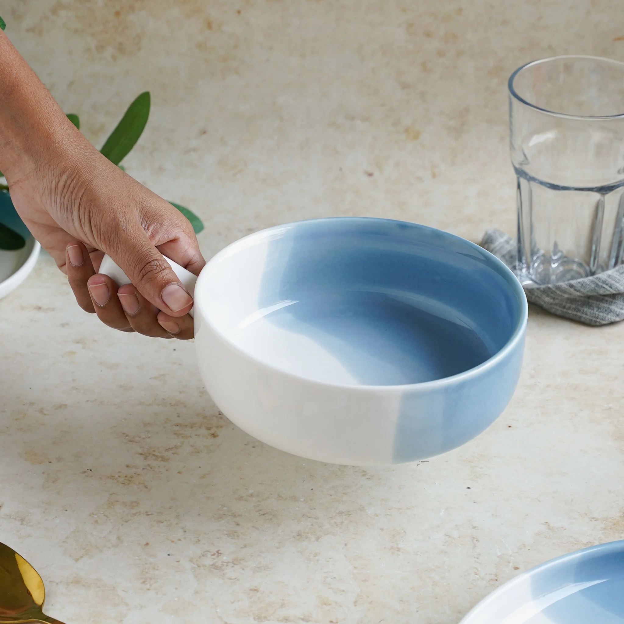 Ombre Bowl with Handle - Image 9