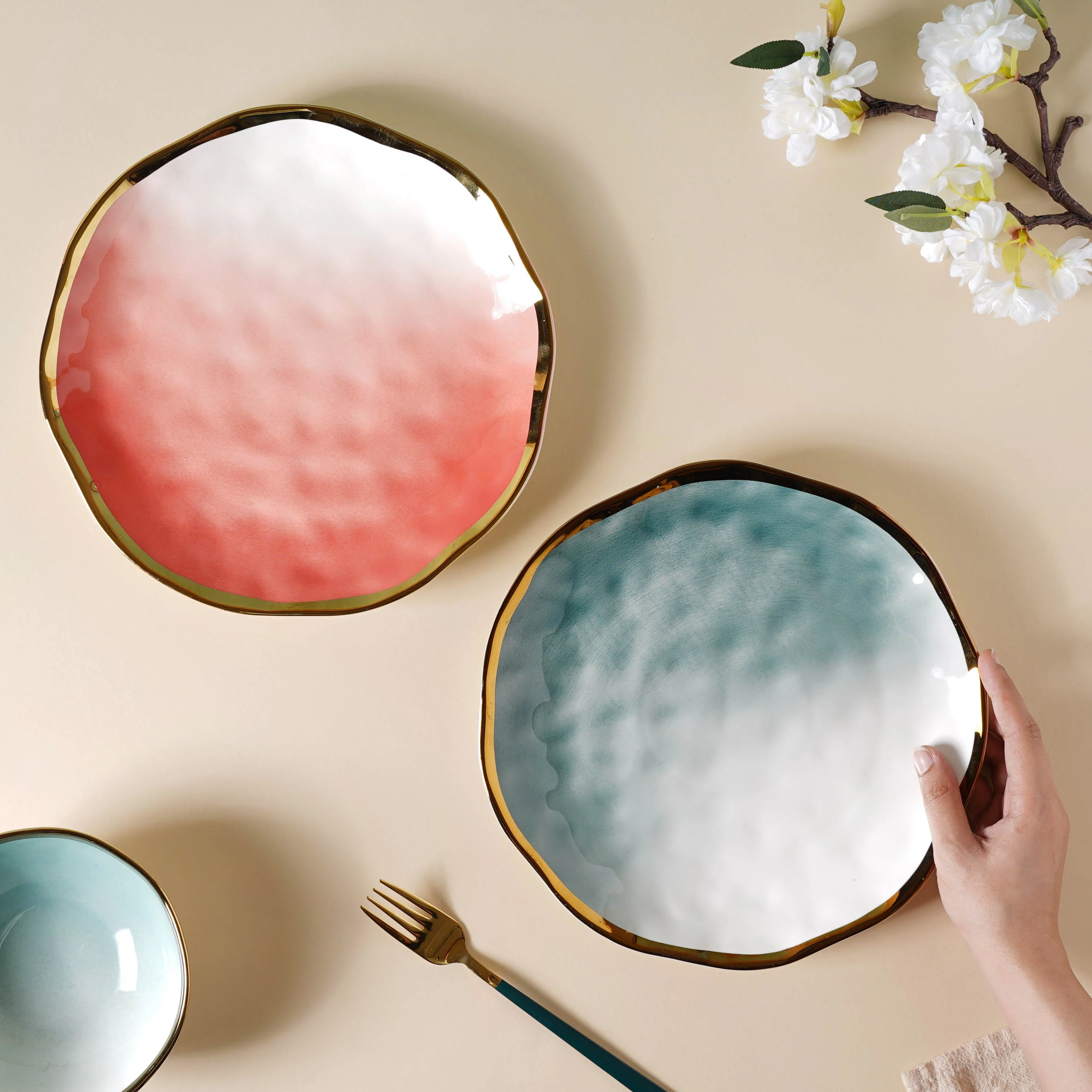 Ombre Ceramic Dinner Plate - Image 2