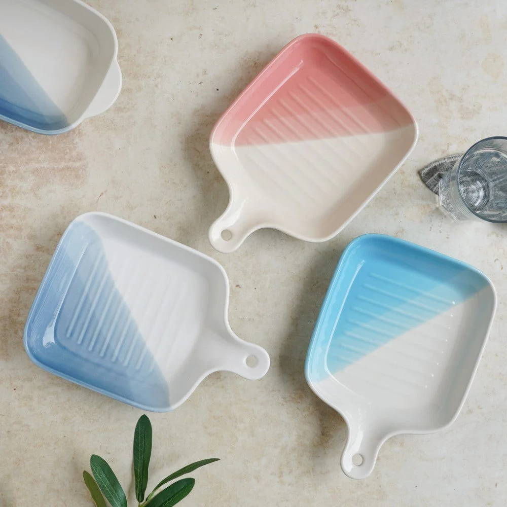 Ombre Plate With Handle - Image 3