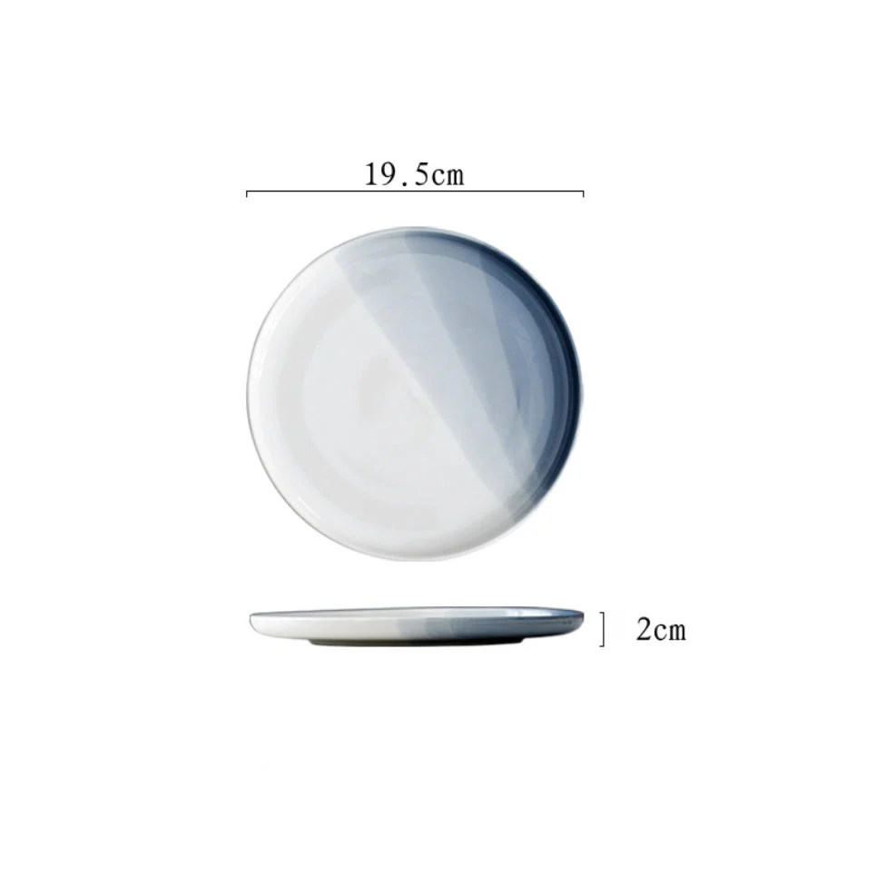 Ombre Snack Plate Grey 7 Inch - Image 7
