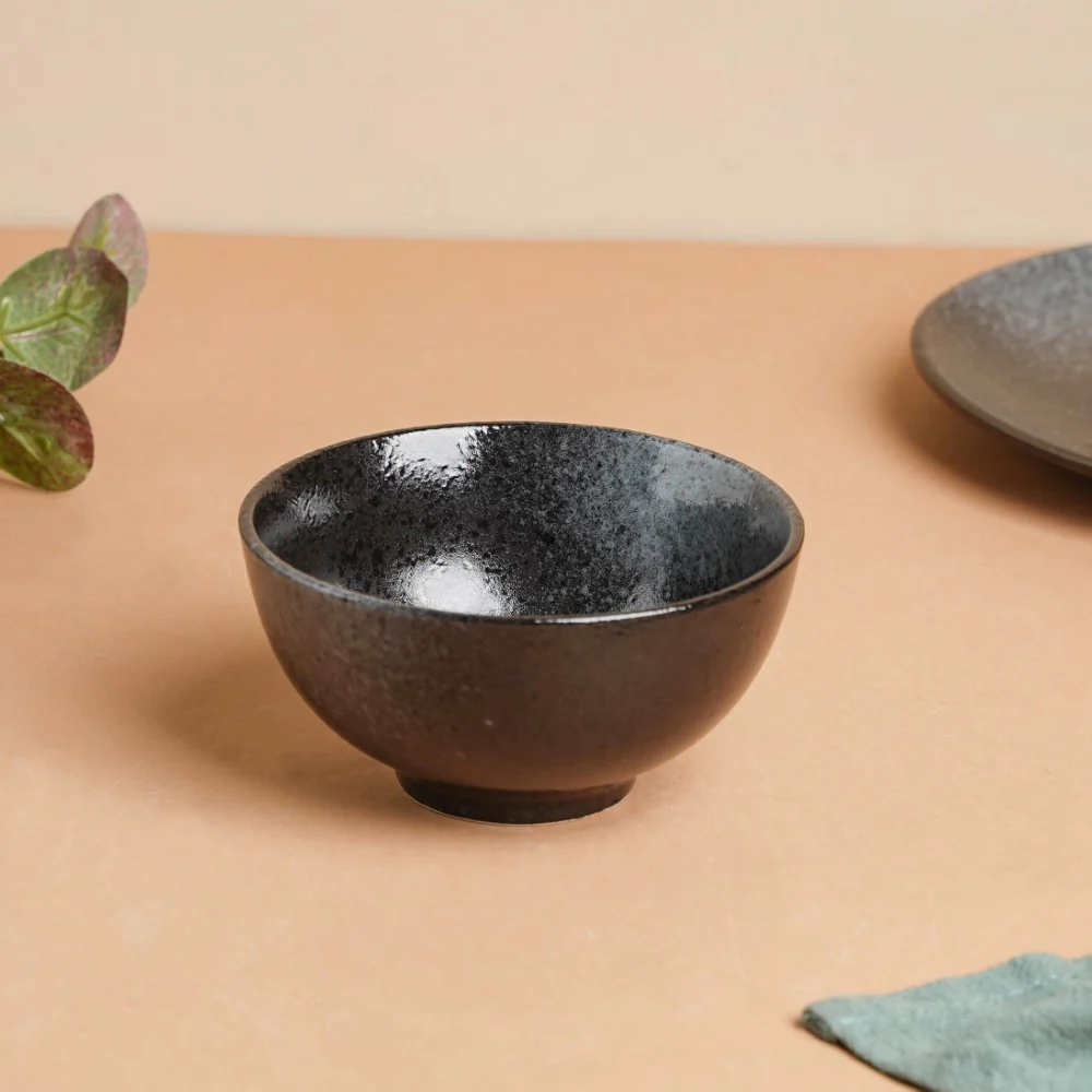 Onyx Finish Stoneware Snack Bowl 200ml - Image 6