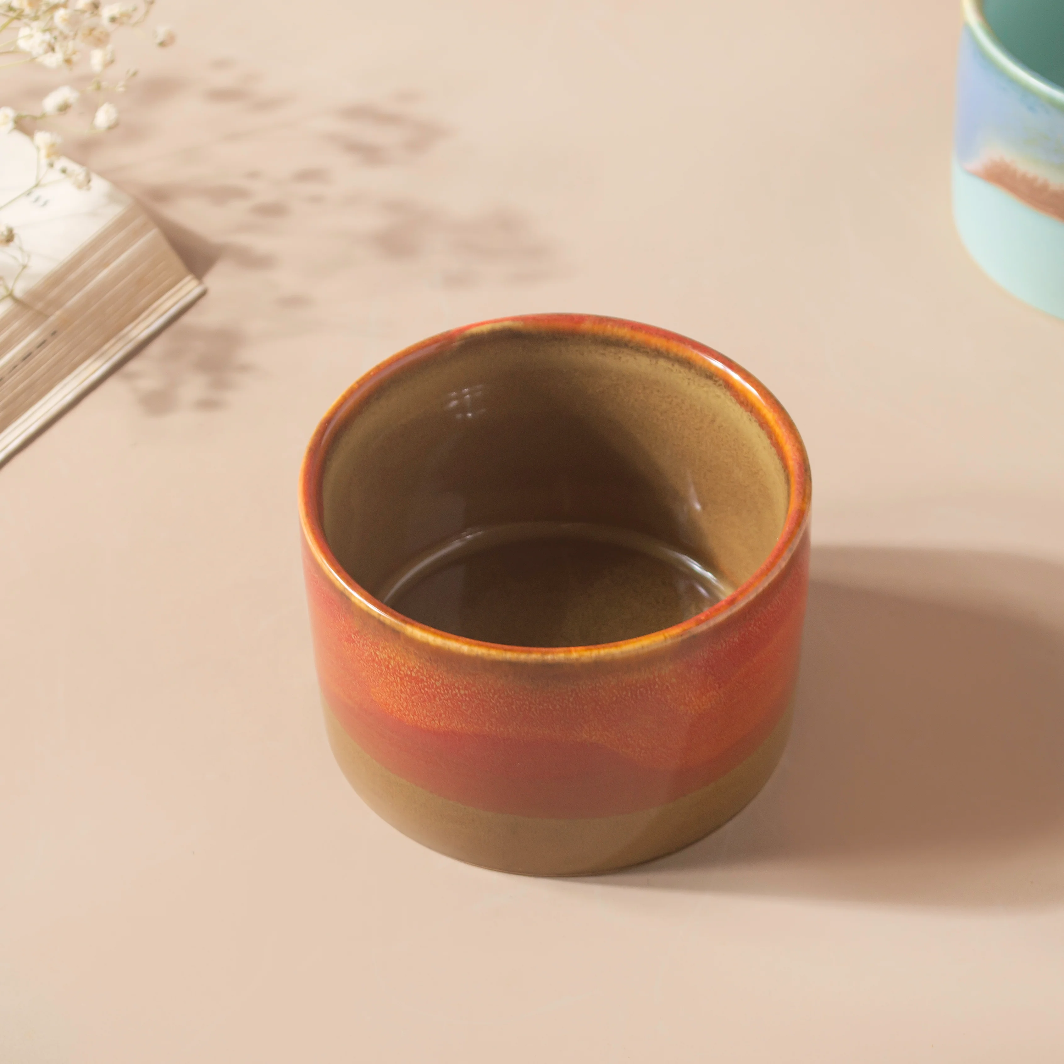 Opulent Ombre Red And Brown Bowl 150 ml - Image 2
