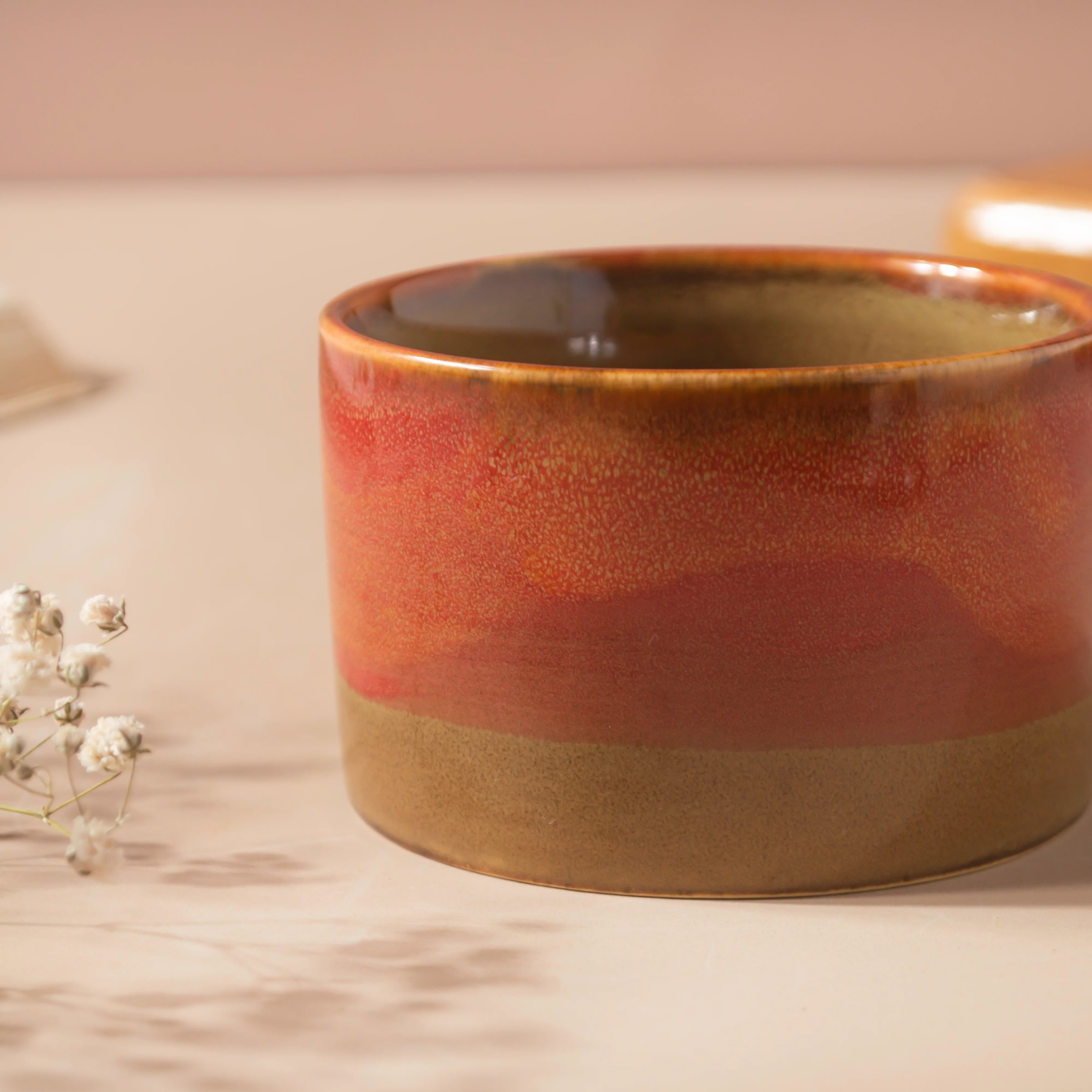 Opulent Ombre Red And Brown Bowl 150 ml - Image 7