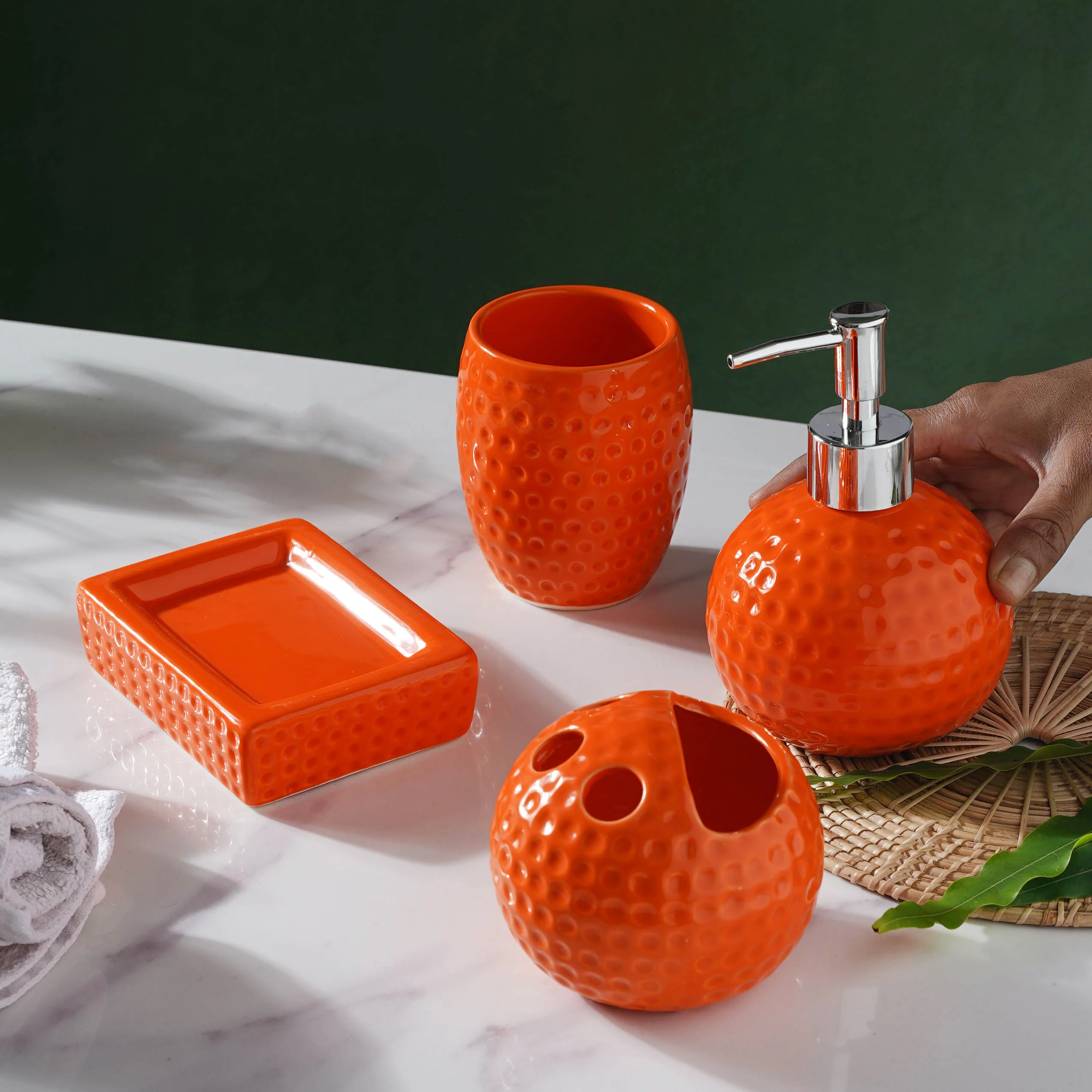 Orange Fantasia Bath Set - Image 3