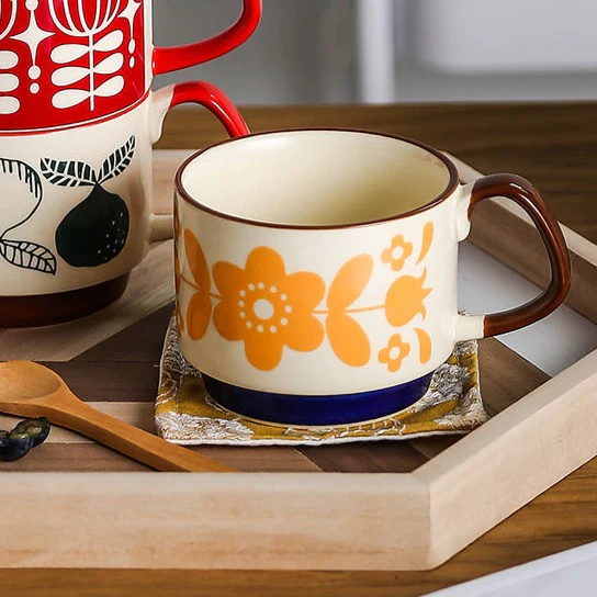 Orange Print Cup - Image 2