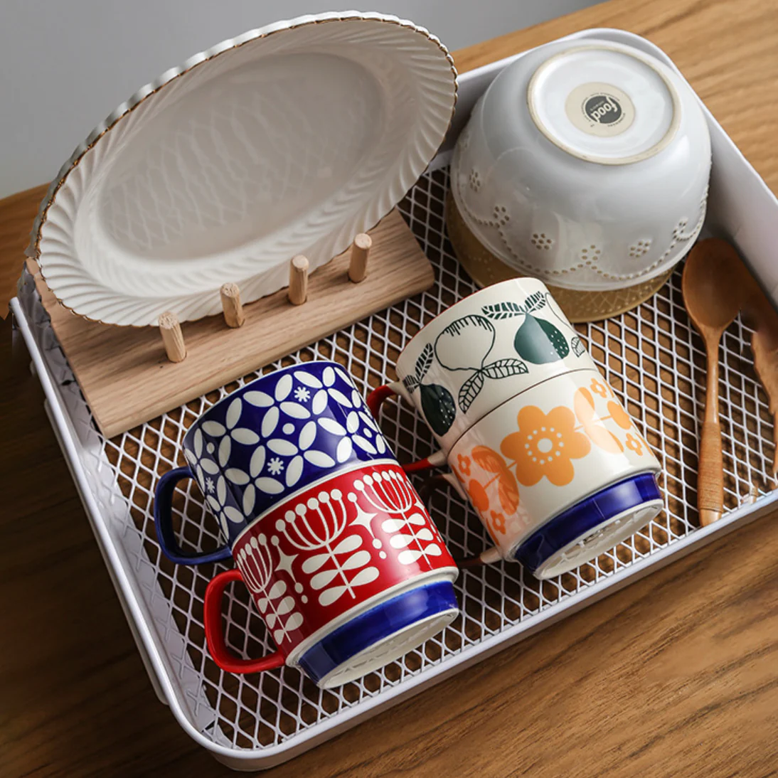 Orange Print Cup - Image 4