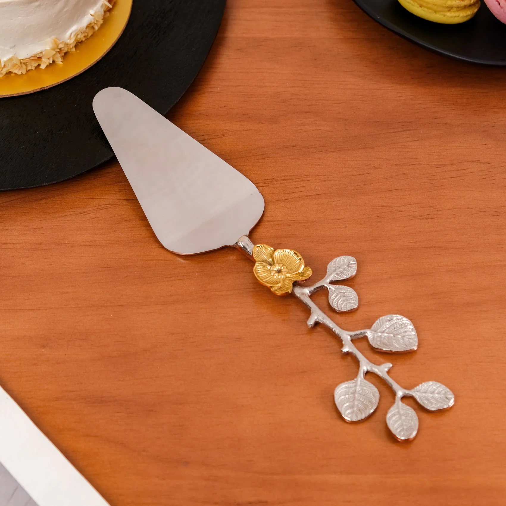 Orchid Garden Cake Knife And Server Set Of 2 - Image 4