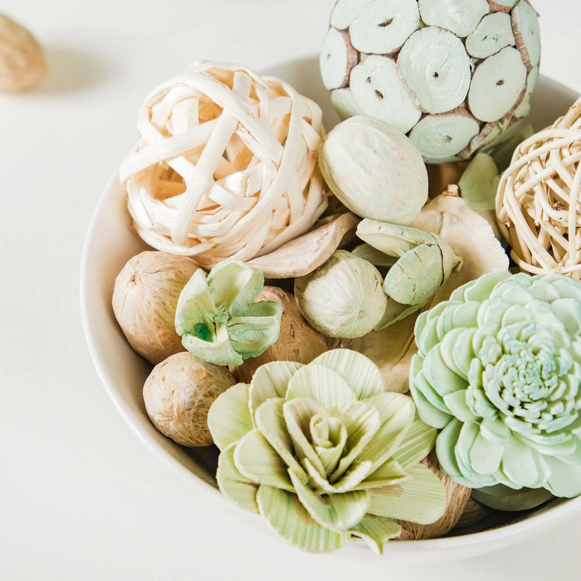 Organic Dried Flower Potpourri Green - Image 3