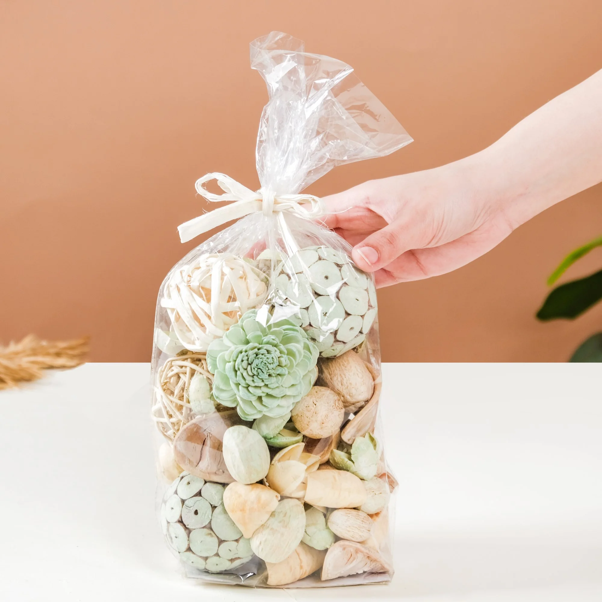 Organic Dried Flower Potpourri Green - Image 4