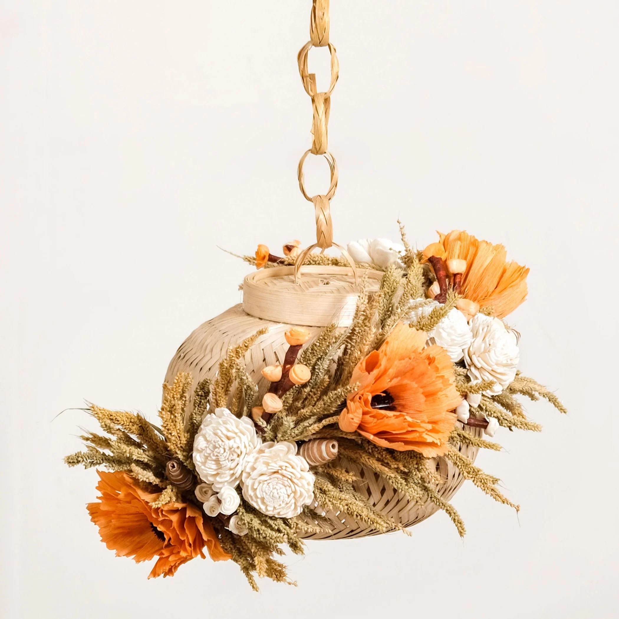 Organic Floral Lantern Orange - Image 6