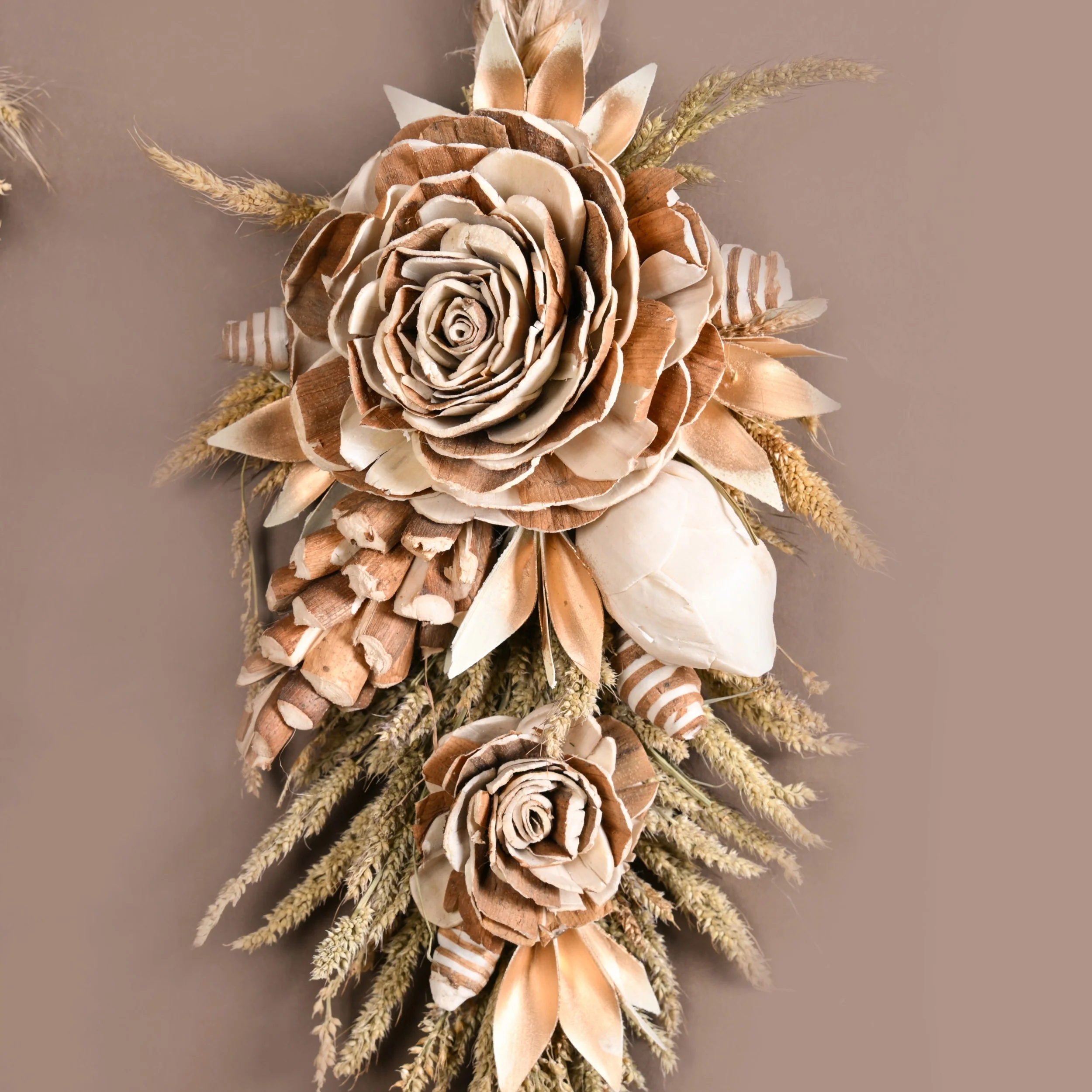 Organic Luxe Bloom Festive Wall Hanging Set Of 2 - Image 6