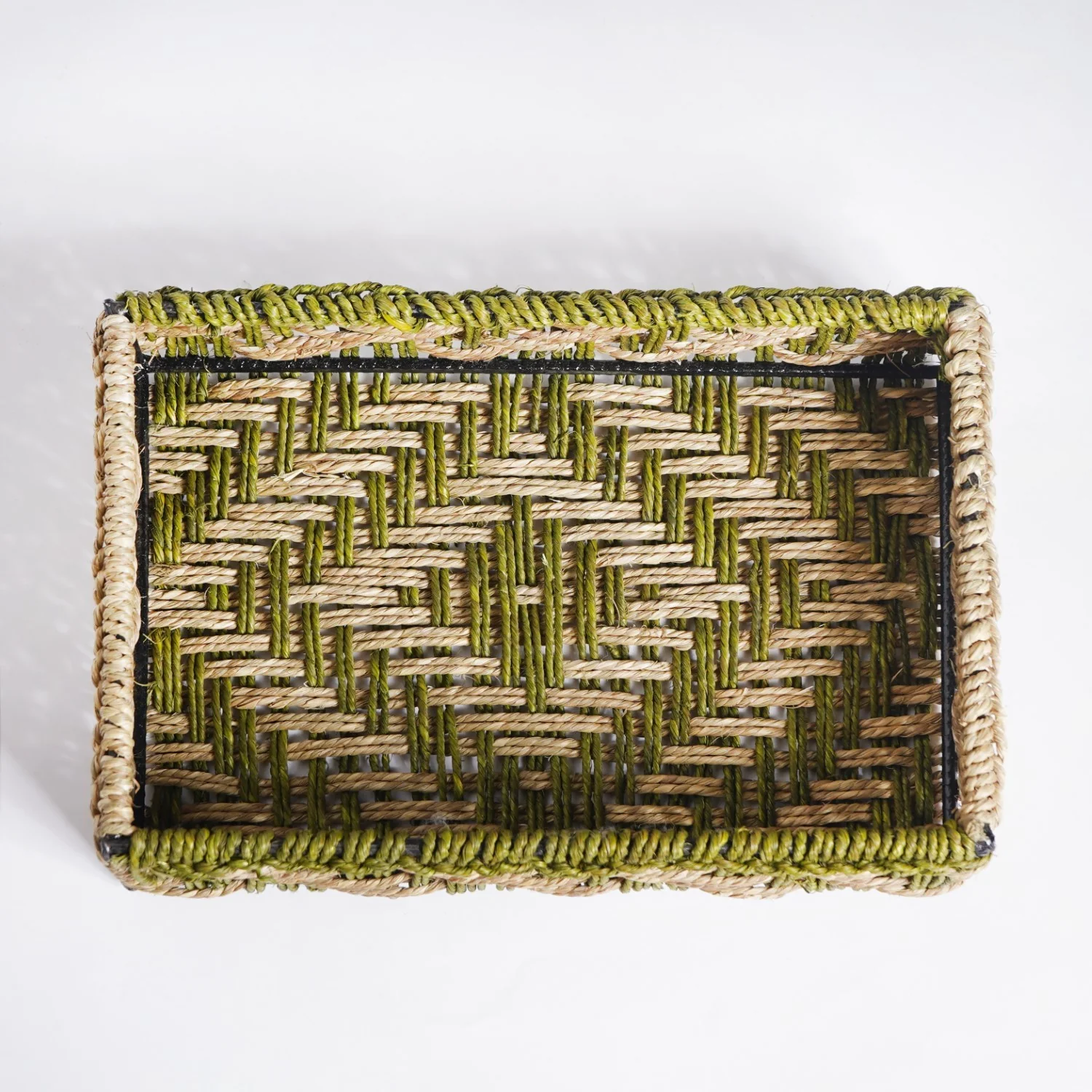 Organic Sabai Storage Organisers Set Of 2 Green - Image 8