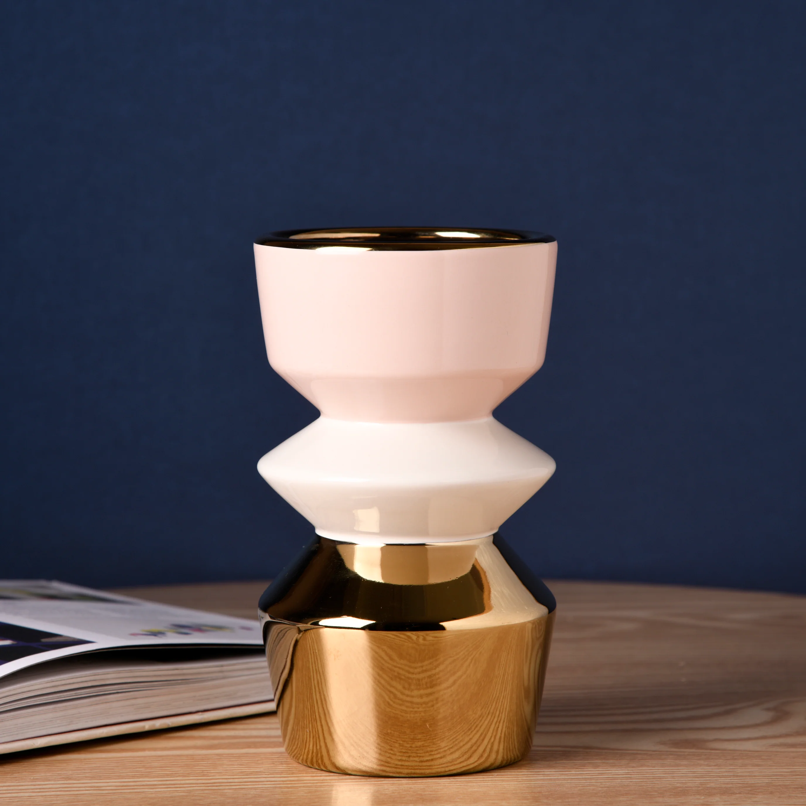 Ornamental Pink Flower Pot - Image 4