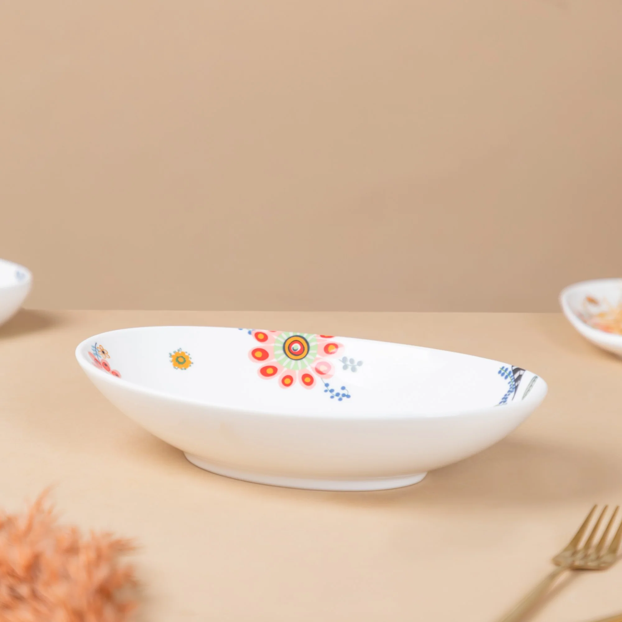 Oval Floral Bowl - Image 7