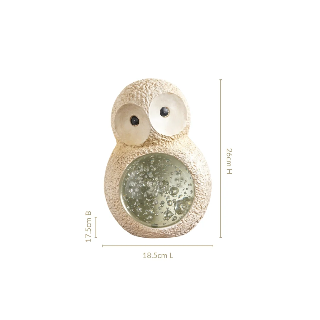 Owl Crystal Belly Tabletop Accent Large - Image 4
