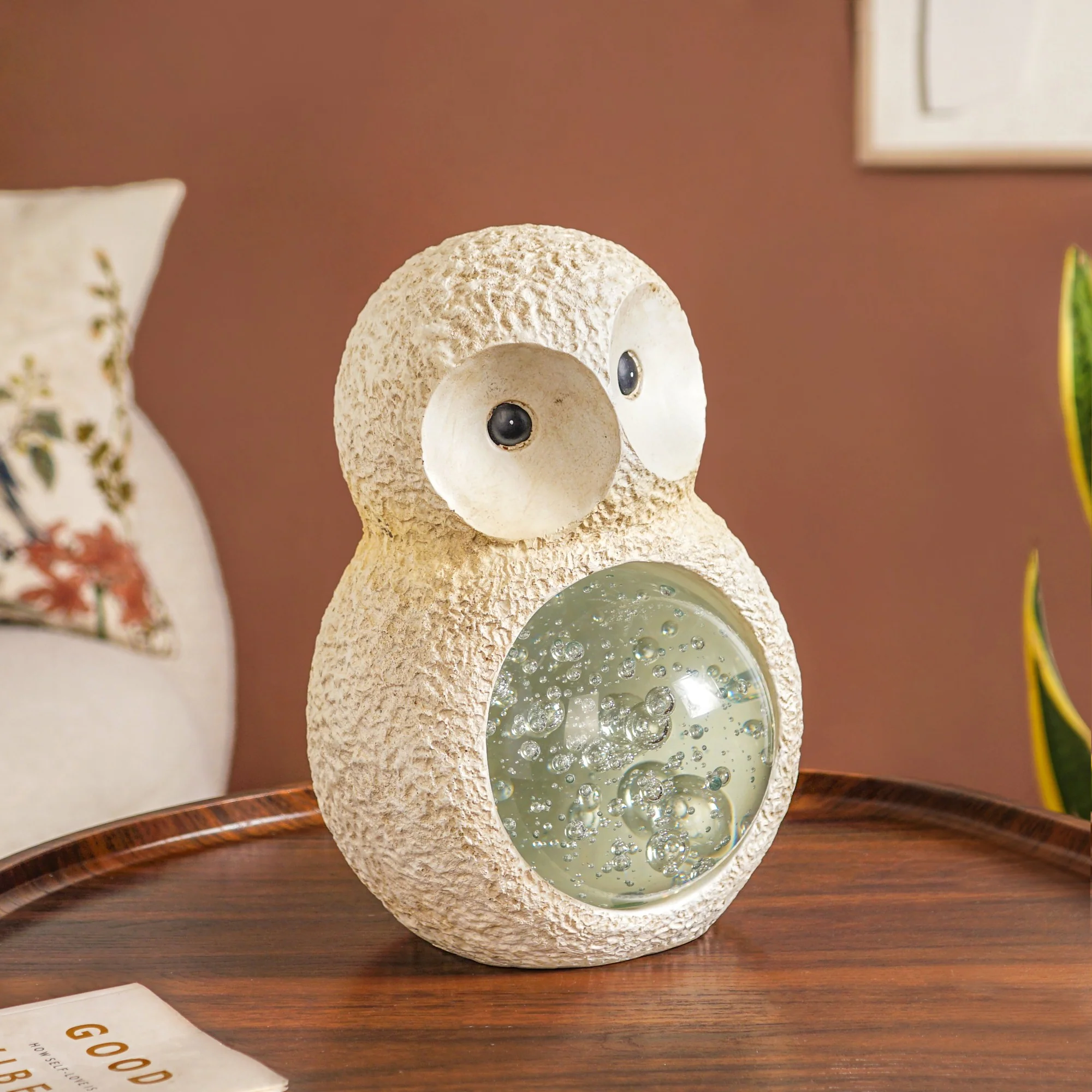 Owl Crystal Belly Tabletop Accent Large - Image 8