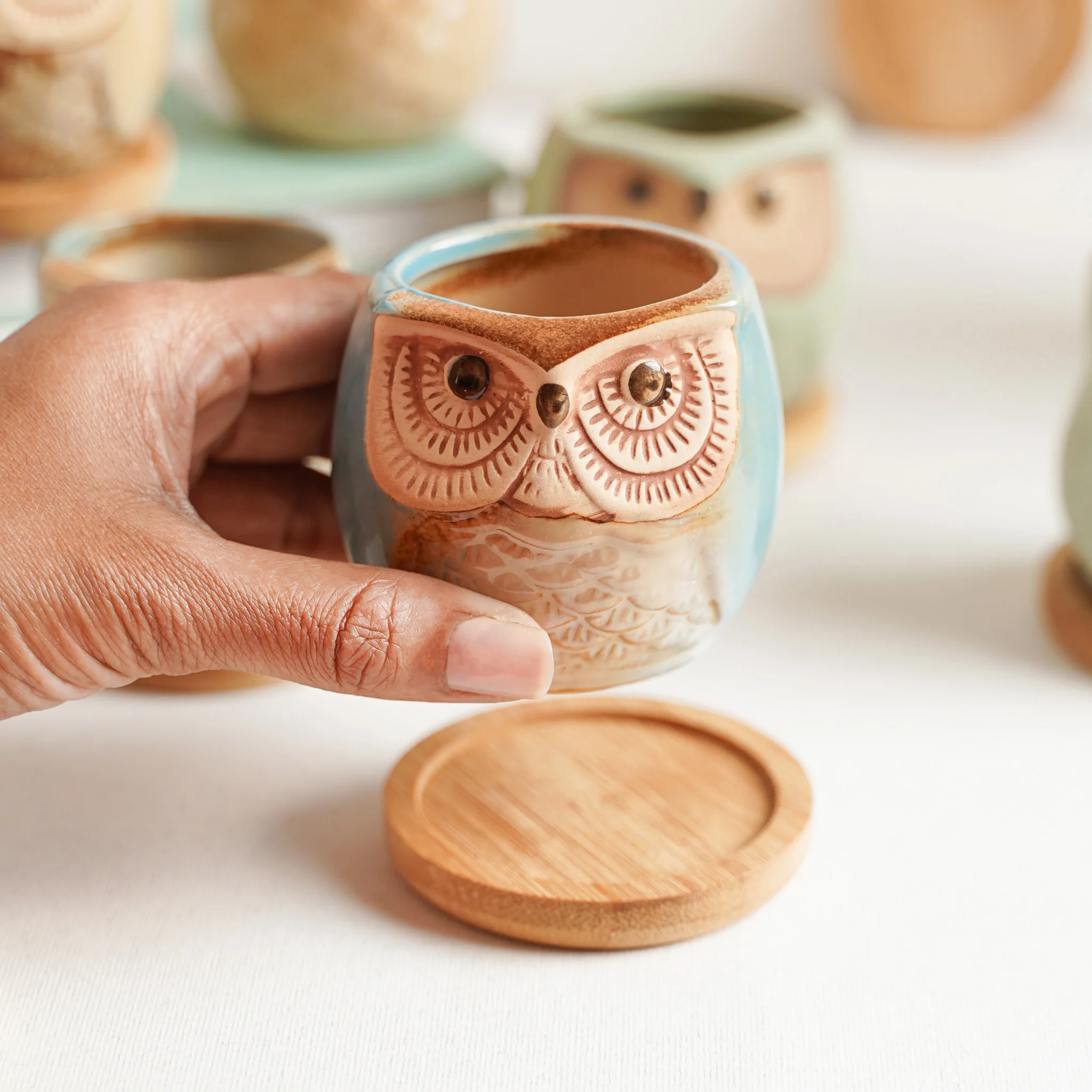 Owl Planters Set of 6 - Image 12