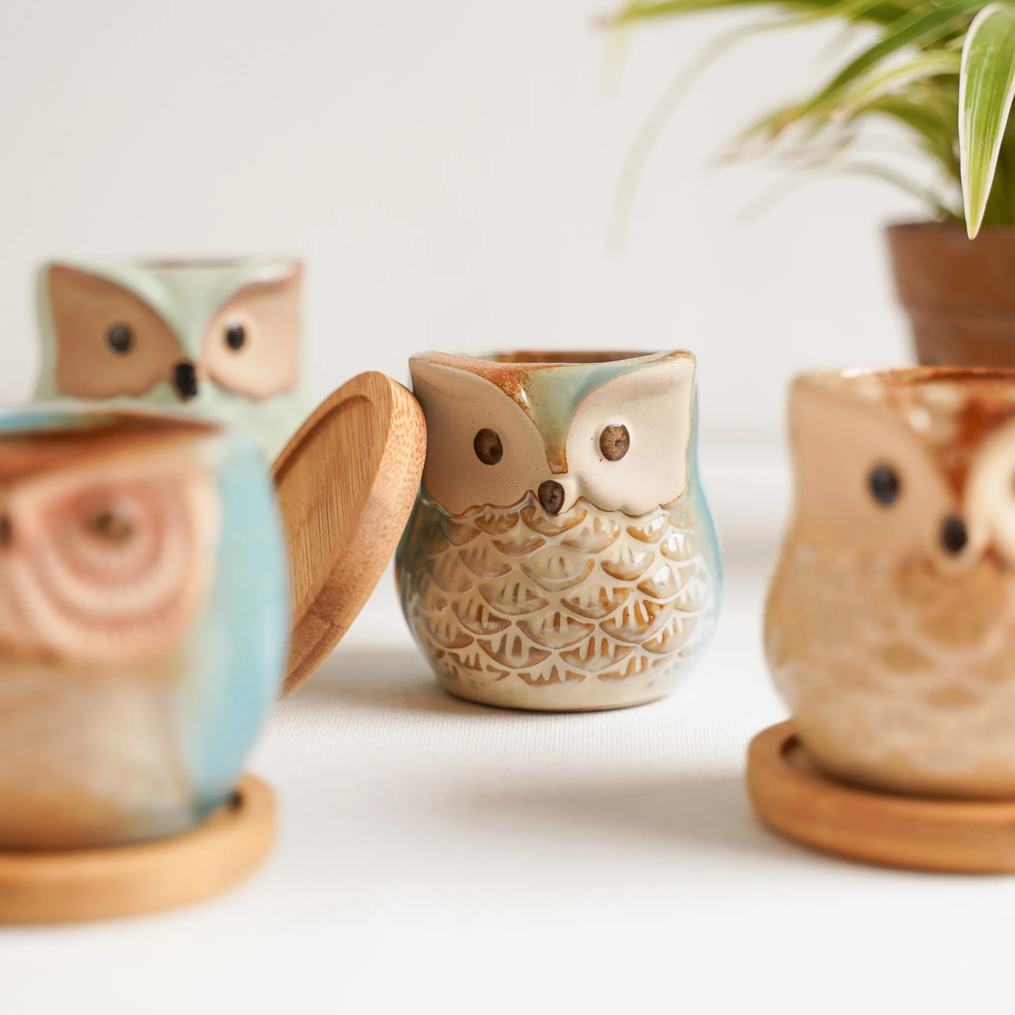Owl Planters Set of 6 - Image 15