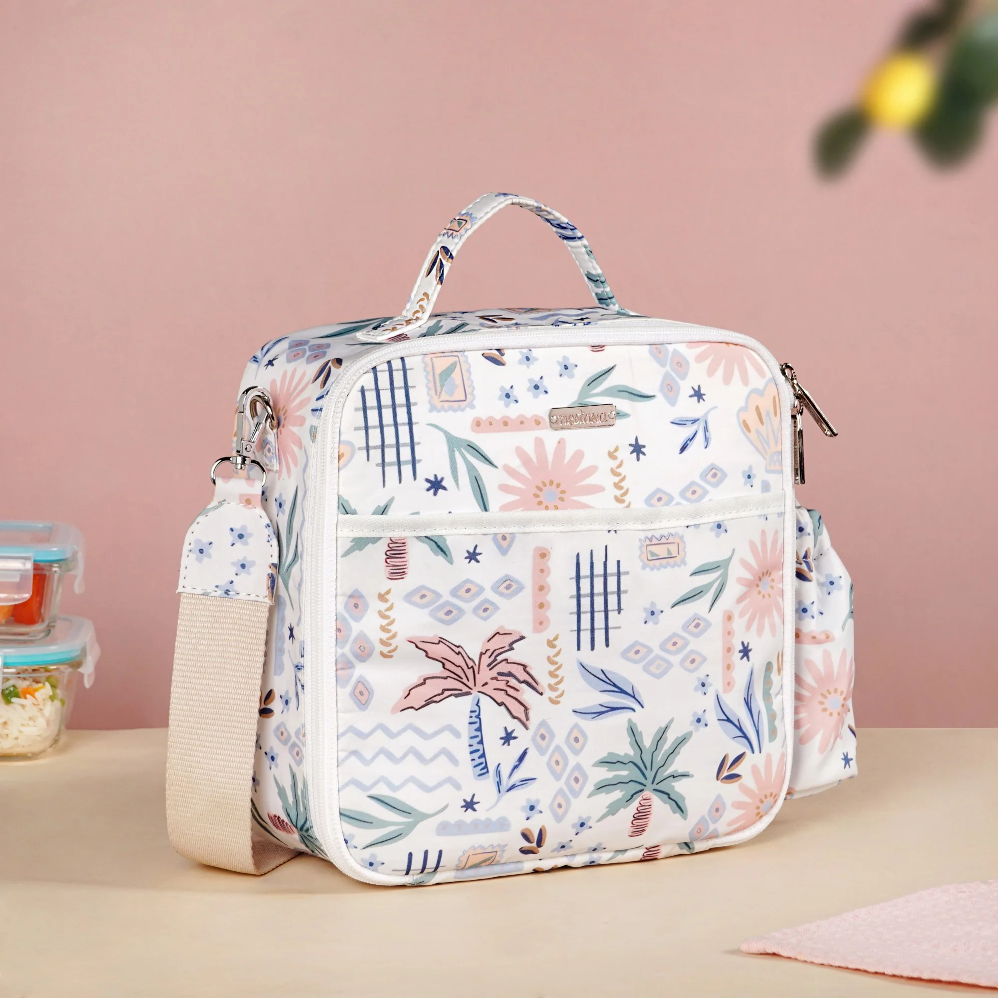 Palm Beach Insulated Bento Box Lunch Bag