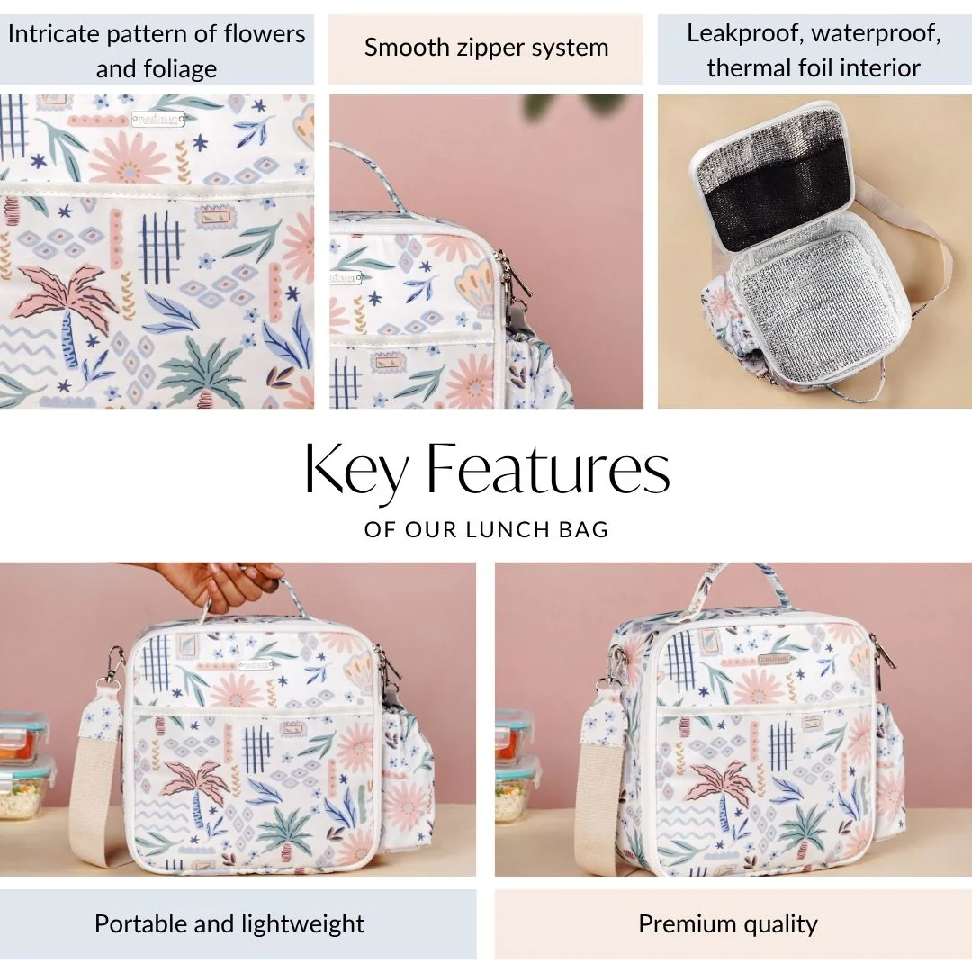 Palm Beach Insulated Bento Box Lunch Bag - Image 5