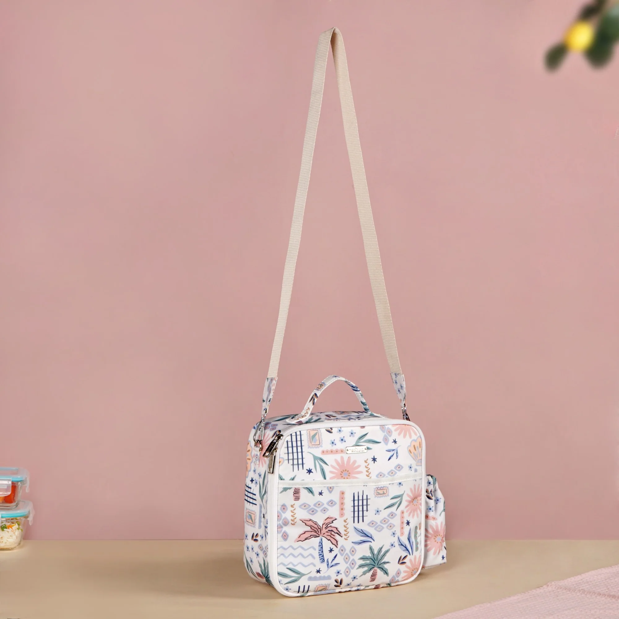 Palm Beach Insulated Bento Box Lunch Bag - Image 9