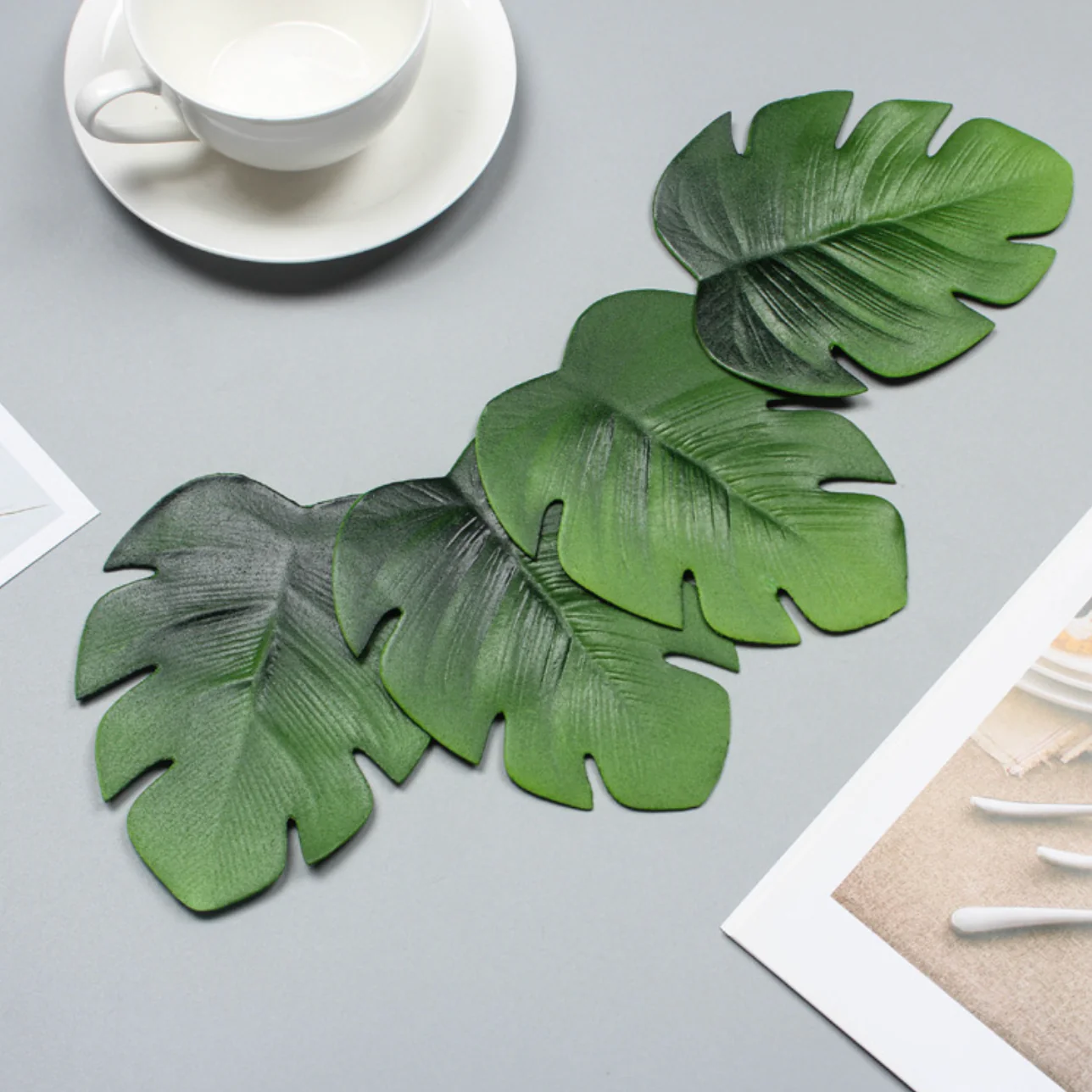 Palm Leaf Coaster Set of 6