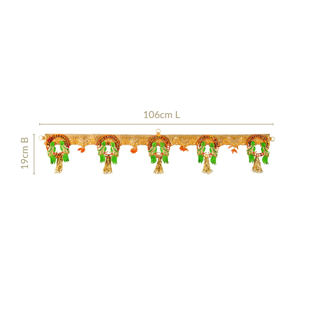 Parrot Wall Hanging Banderwal For Gate Decoration - Image 4