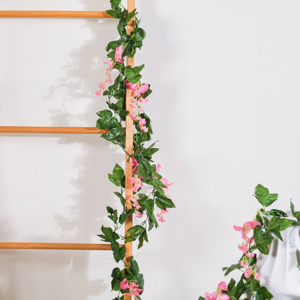 Party Decor Floral Vine Set of 2 Pink - Image 10