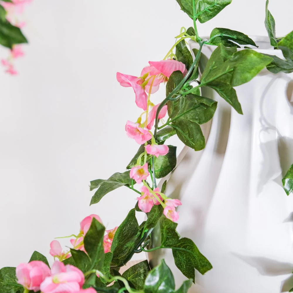 Party Decor Floral Vine Set of 2 Pink - Image 12