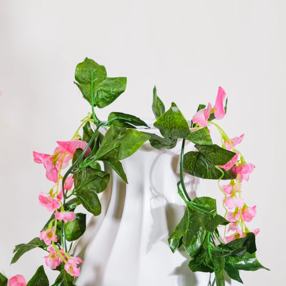 Party Decor Floral Vine Set of 2 Pink - Image 6
