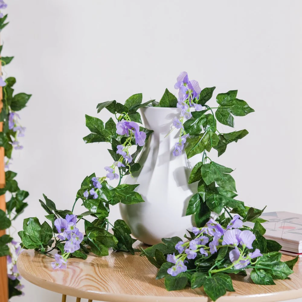 Party Decor Floral Vine Set of 2 Purple - Image 4