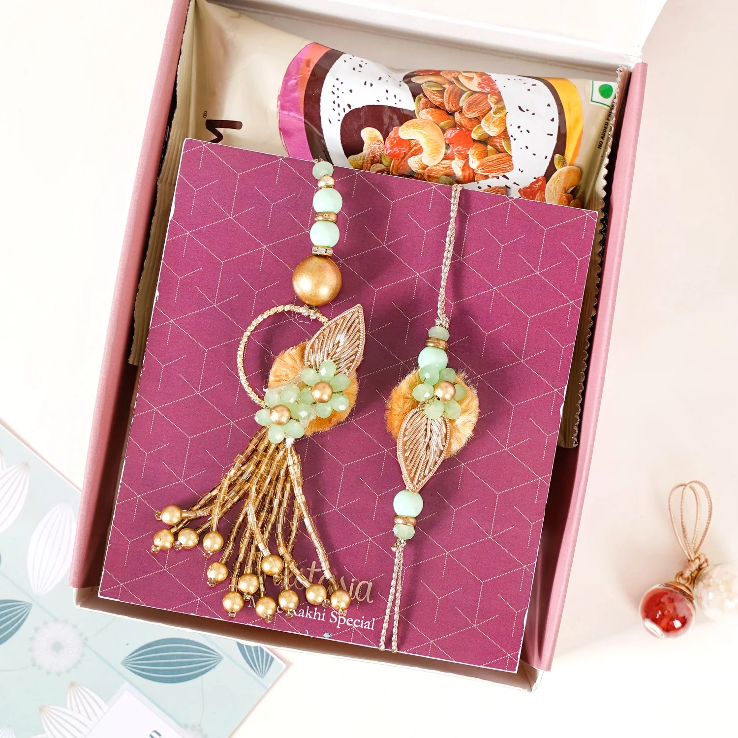 Party Planner Rakhi Gift Hamper For Bhaiya Bhabhi - Image 5