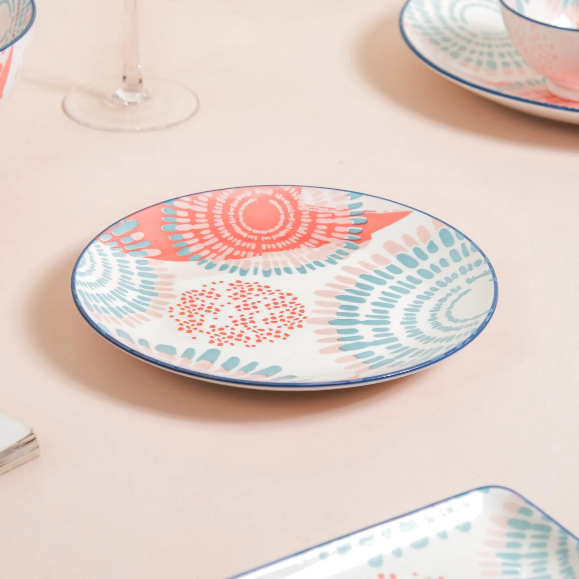 Pastel 22 Piece Dinner Set For 6 - Image 15