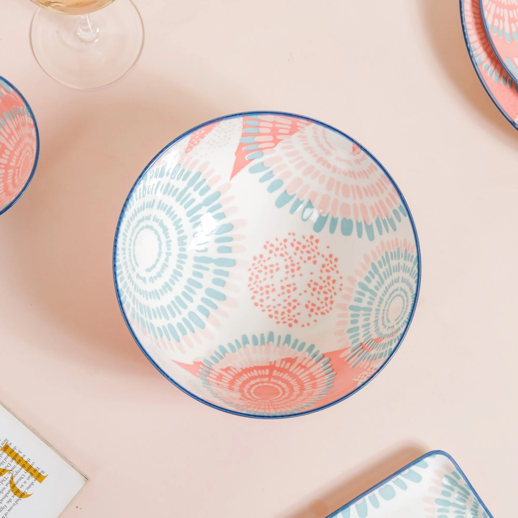 Pastel 22 Piece Dinner Set For 6 - Image 16