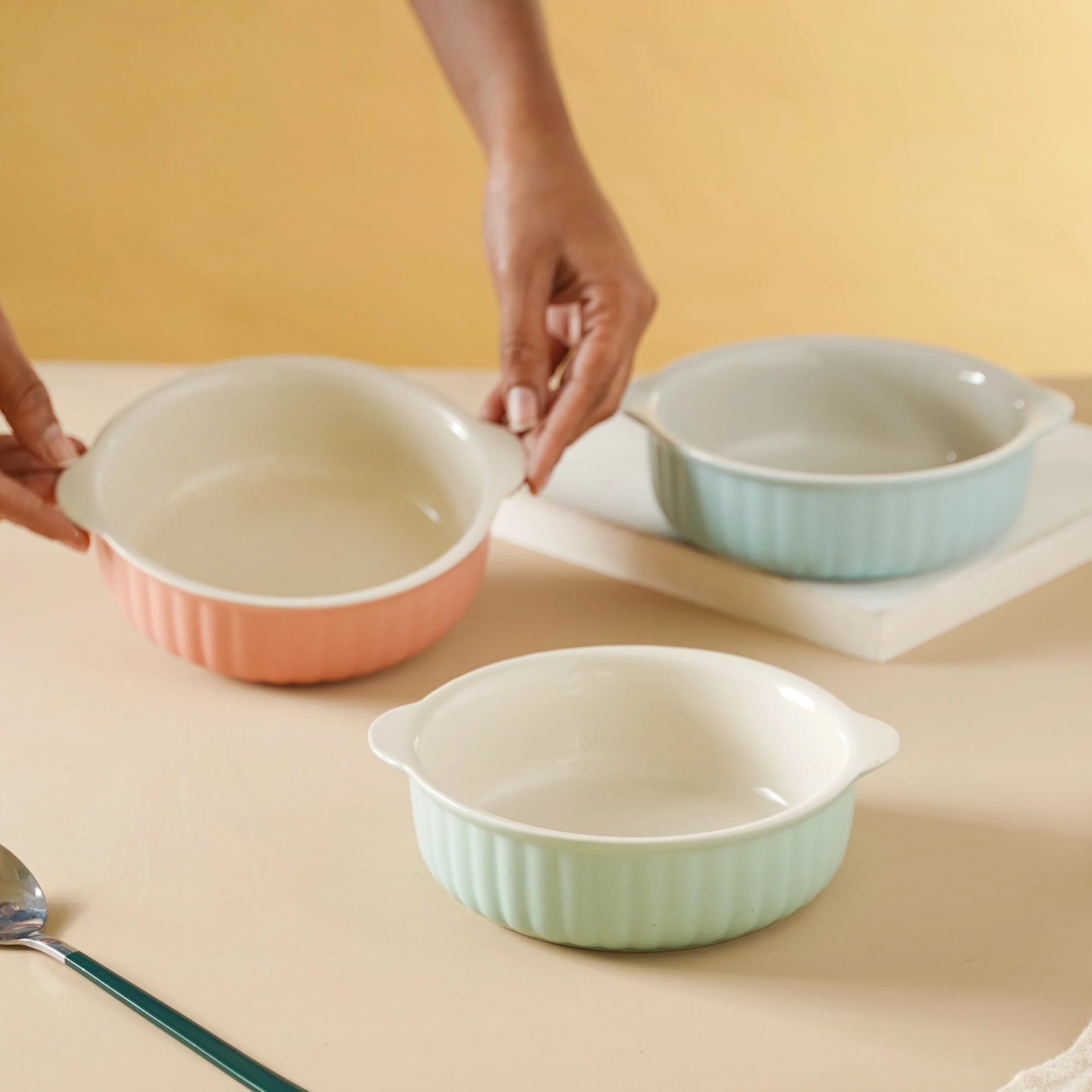 Pastel Ceramic Tart Dish - Image 5