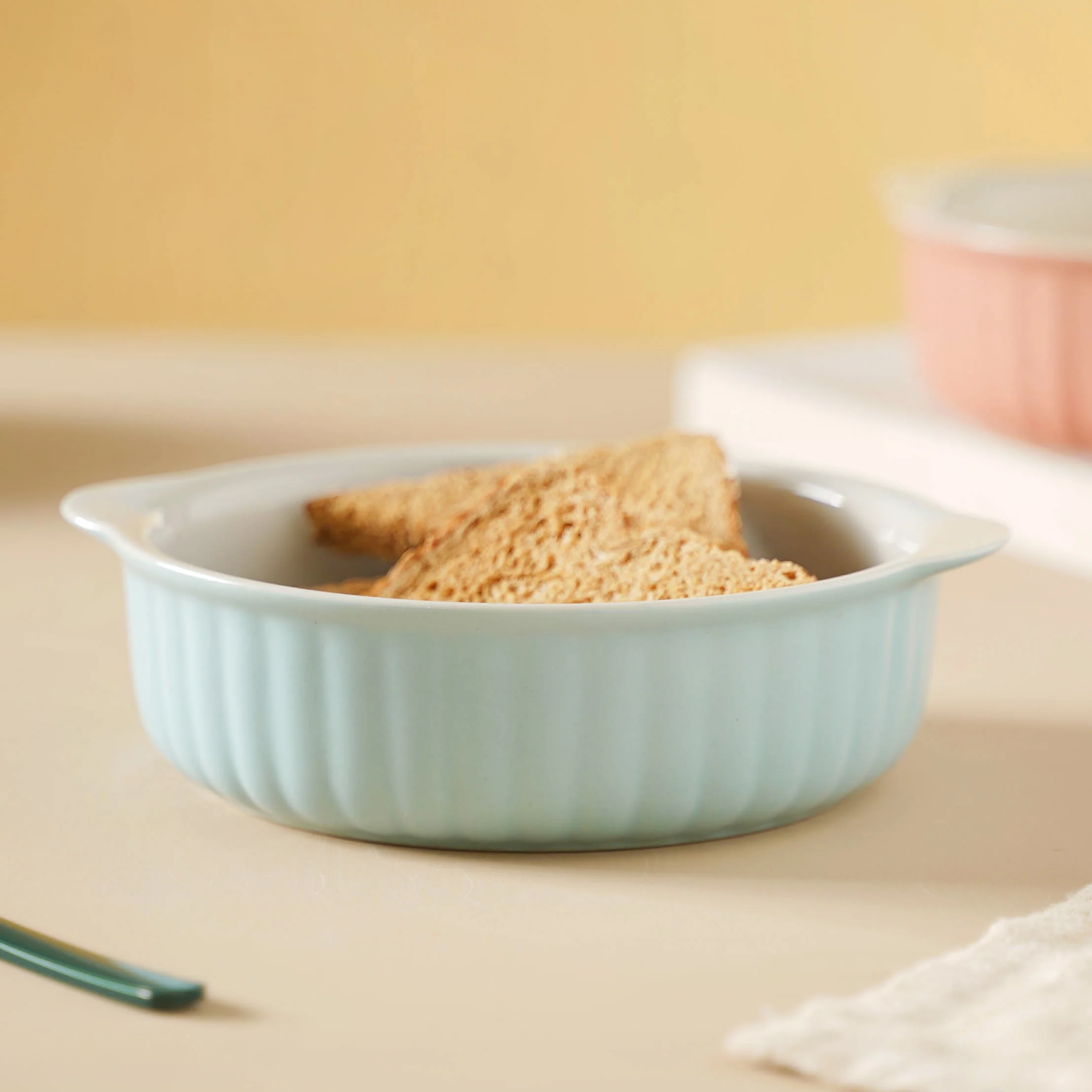 Pastel Ceramic Tart Dish - Image 6