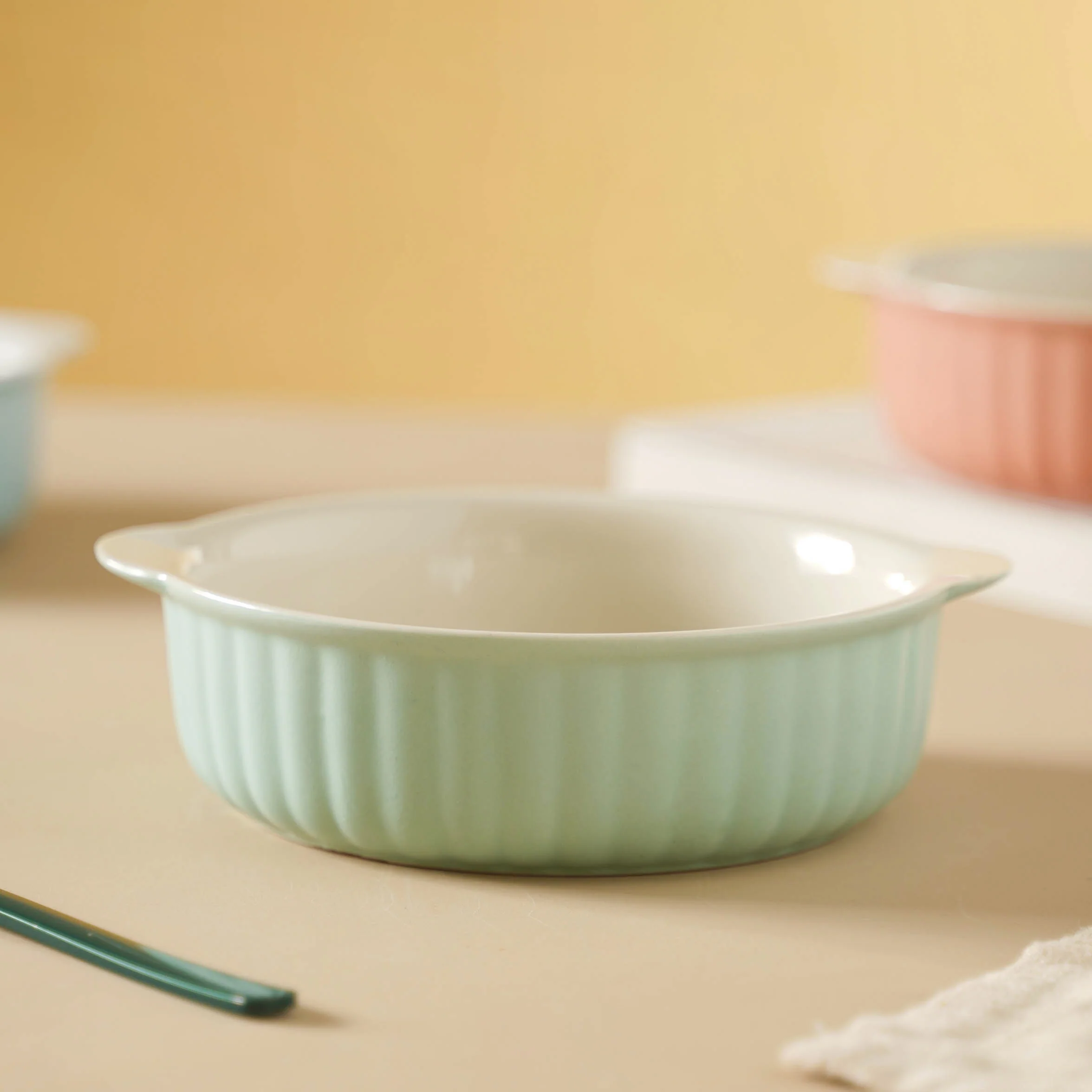 Pastel Ceramic Tart Dish - Image 7