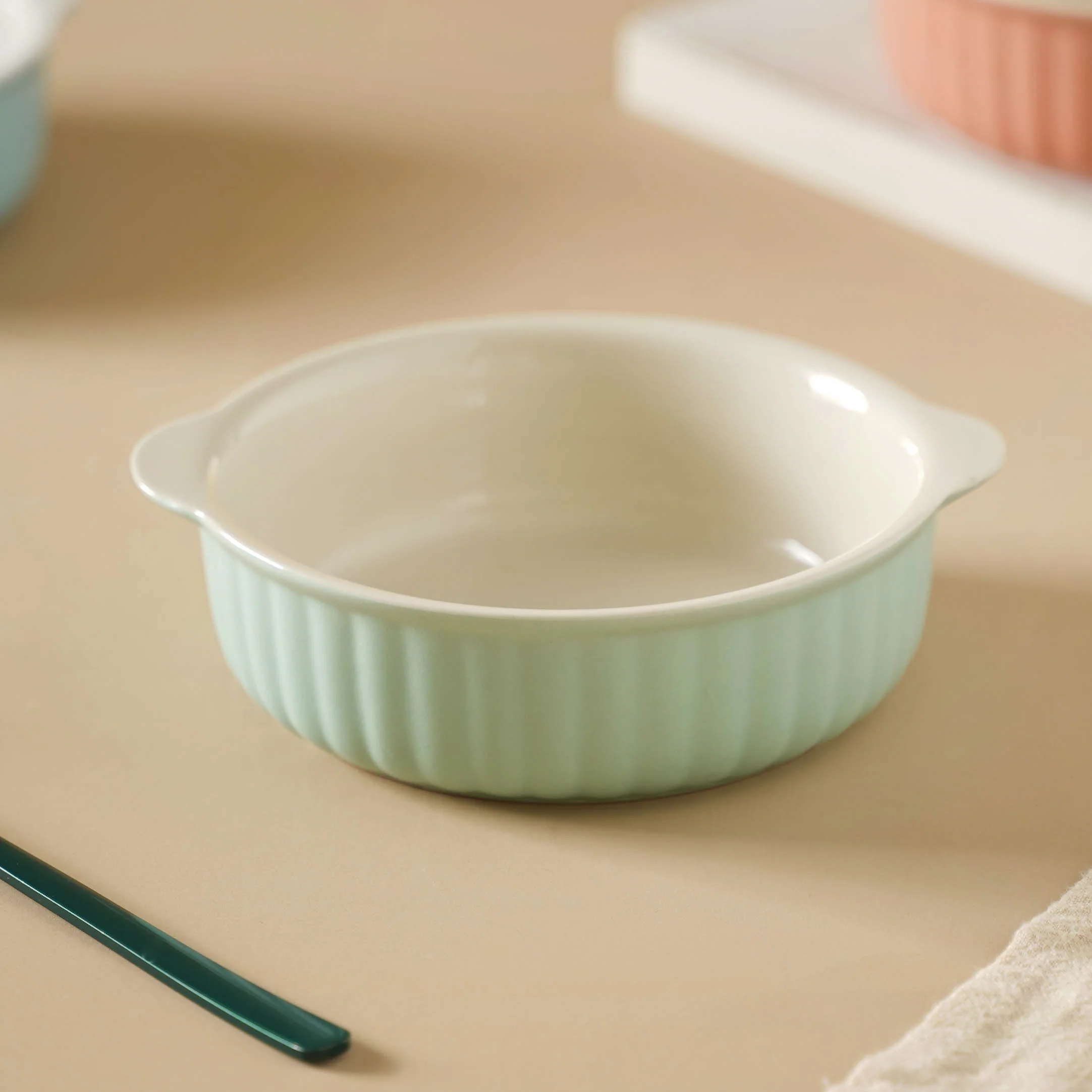 Pastel Ceramic Tart Dish - Image 8