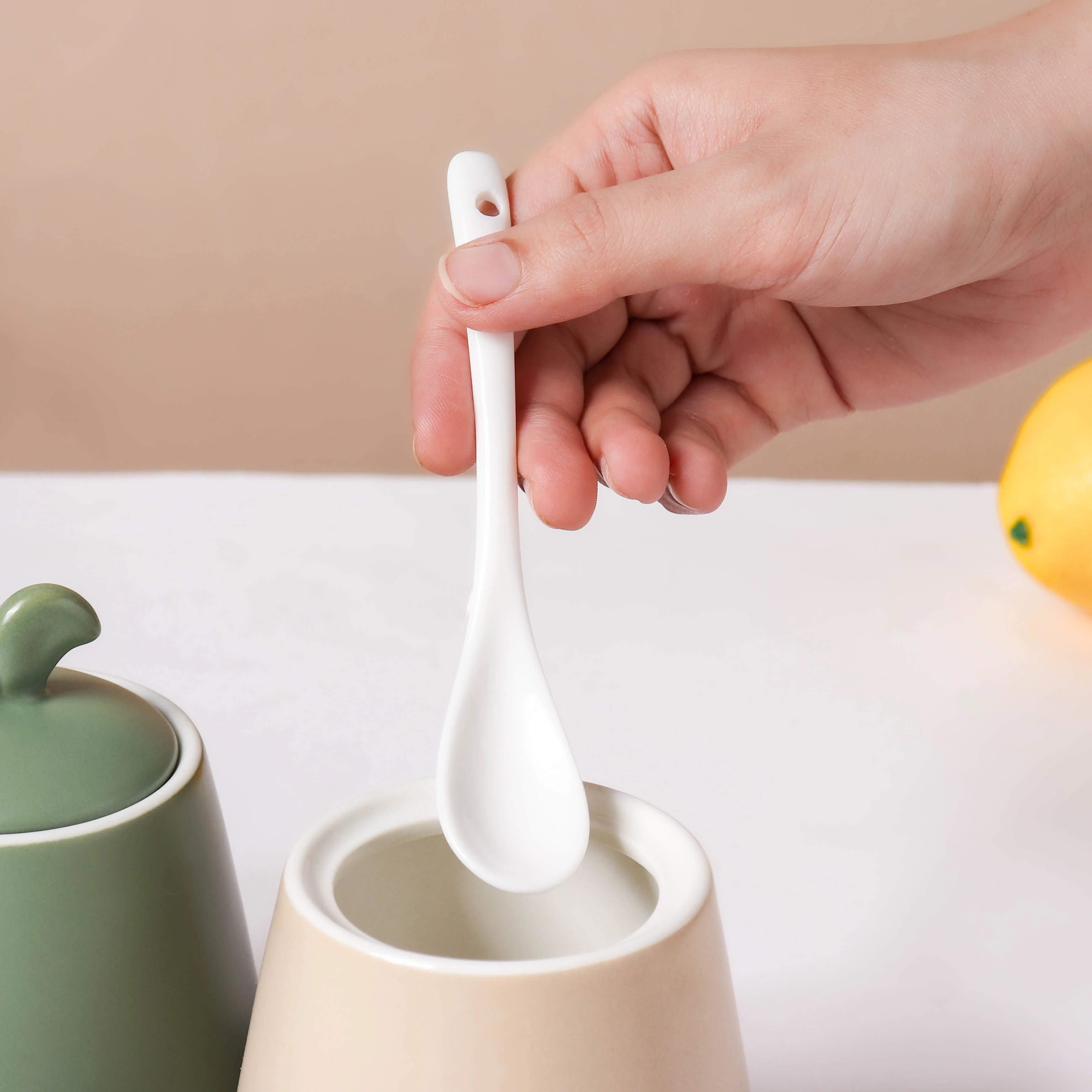 Pastel Condiments Jar Set Of 3 - Image 5