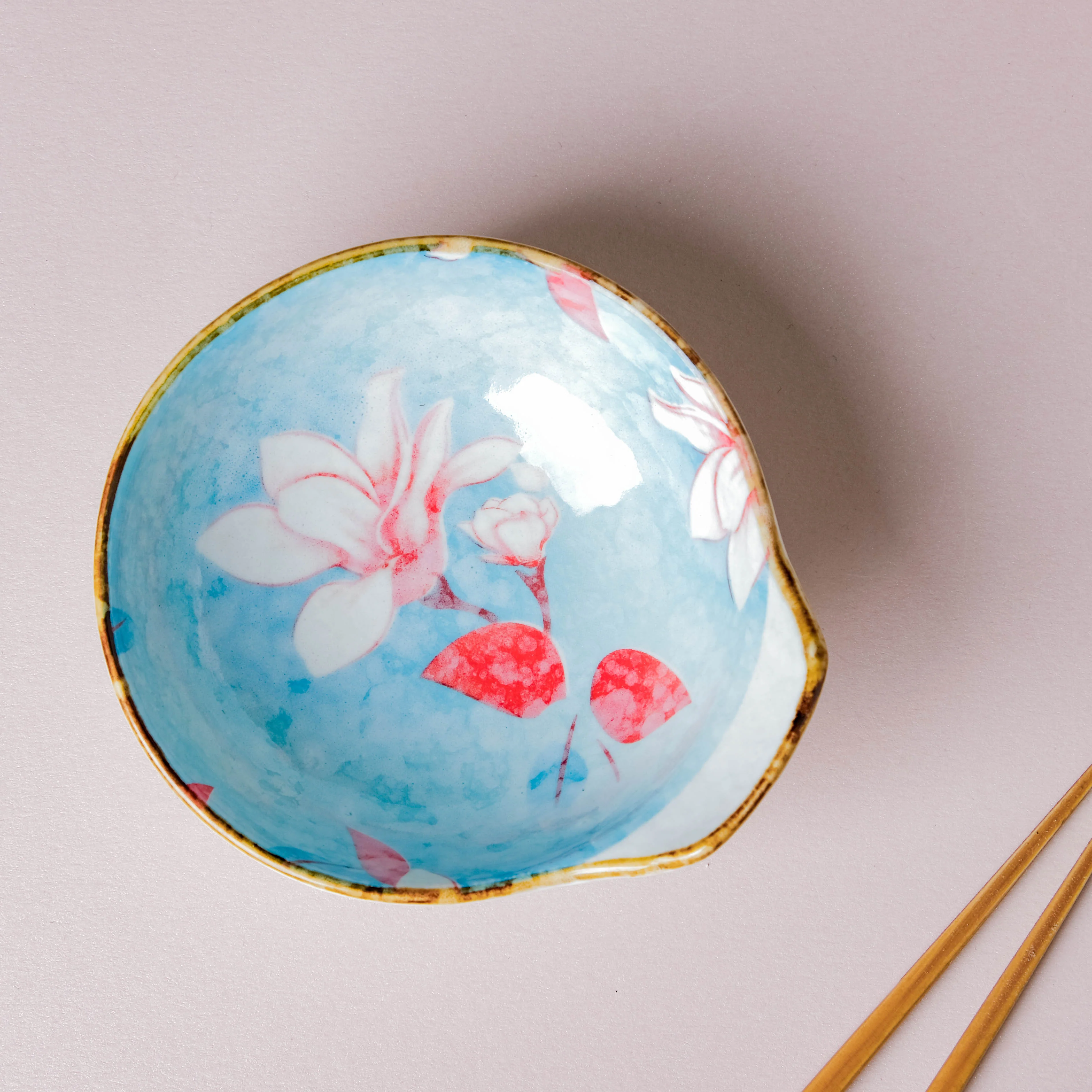 Pastel Flower Printed Bowl 100 ml - Image 10