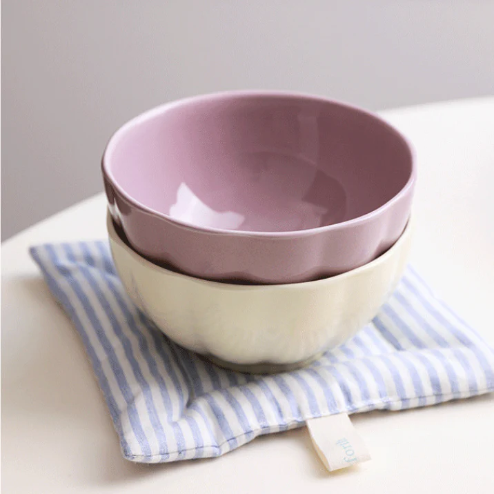 Pastel Gloss Finish Ceramic Bowl Set Of 4 310ml - Image 14