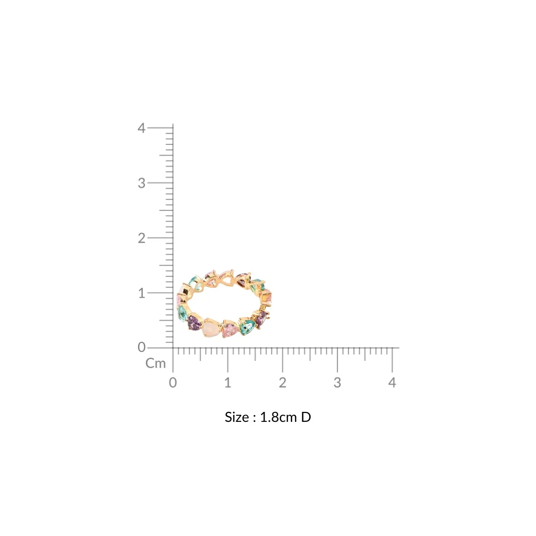 Pastel Hues Love Gold Ring - Image 3