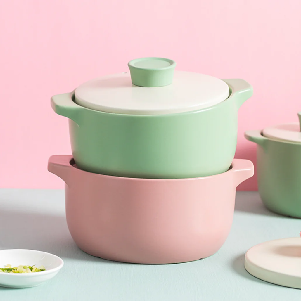 Pastel Pink Cooking Pot - Image 2