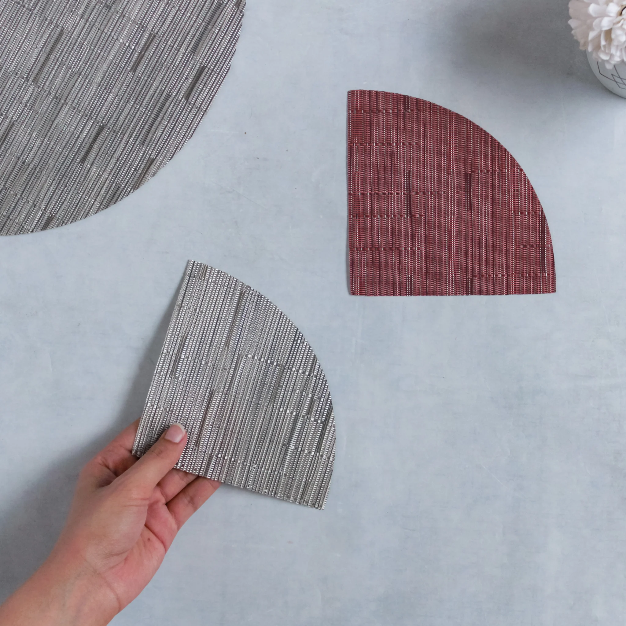 Patterned Coaster and Placemat Set - Image 12