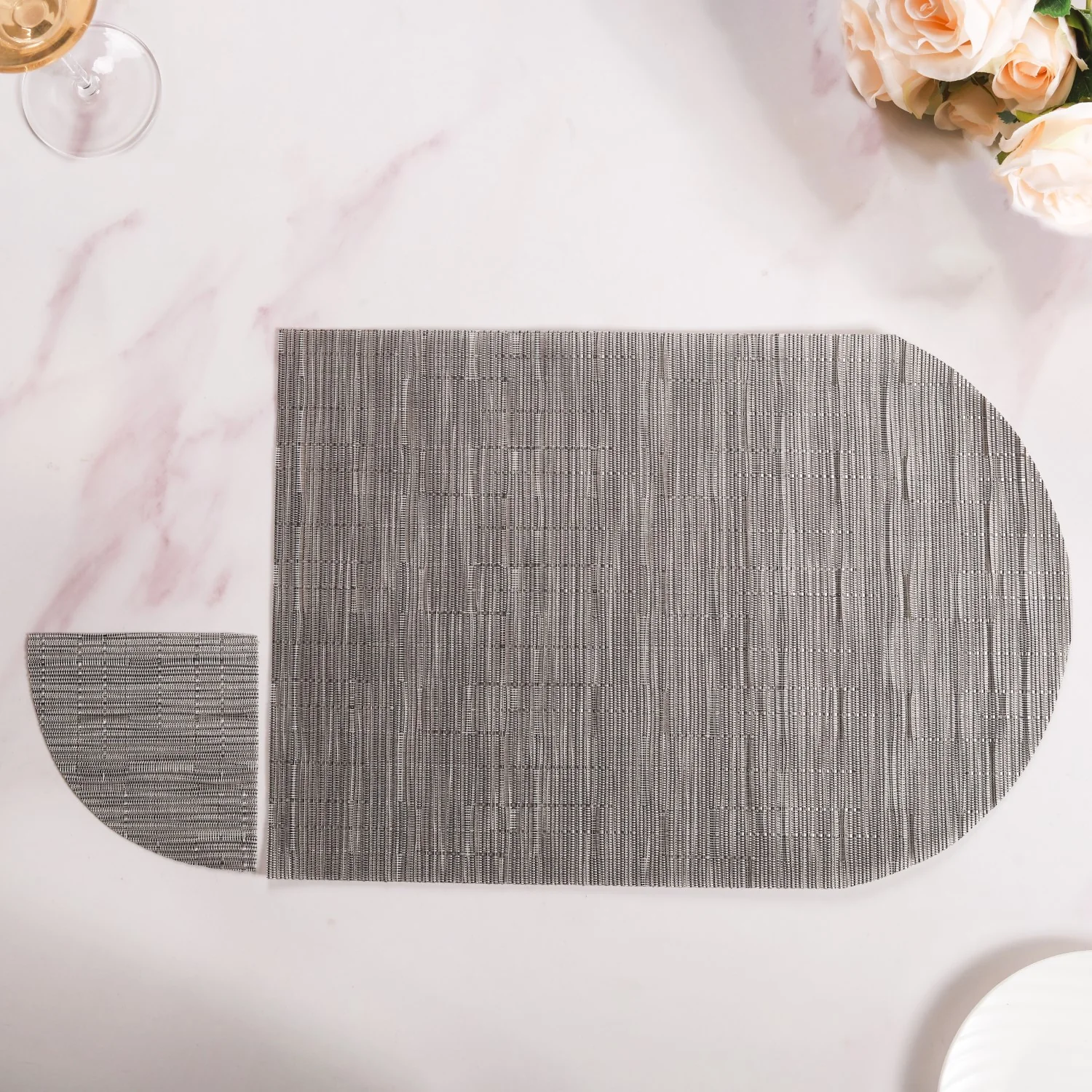 Patterned Coaster and Placemat Set - Image 4